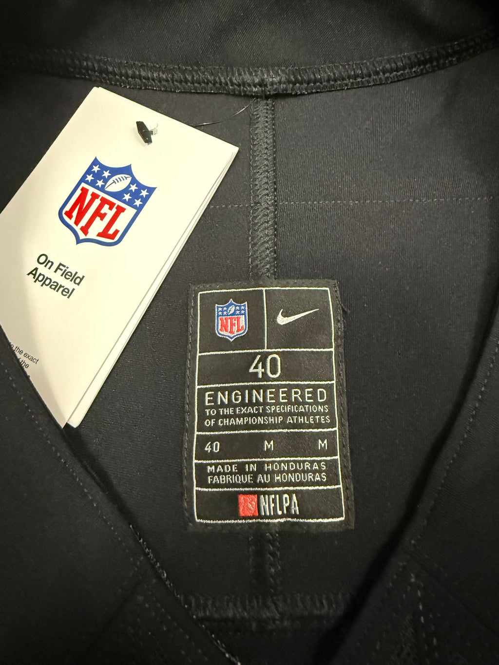 Jayden Daniels Washington Commanders Jersey #5 Nike Vapor Fuse Elite Black Size 40 (M) NFL