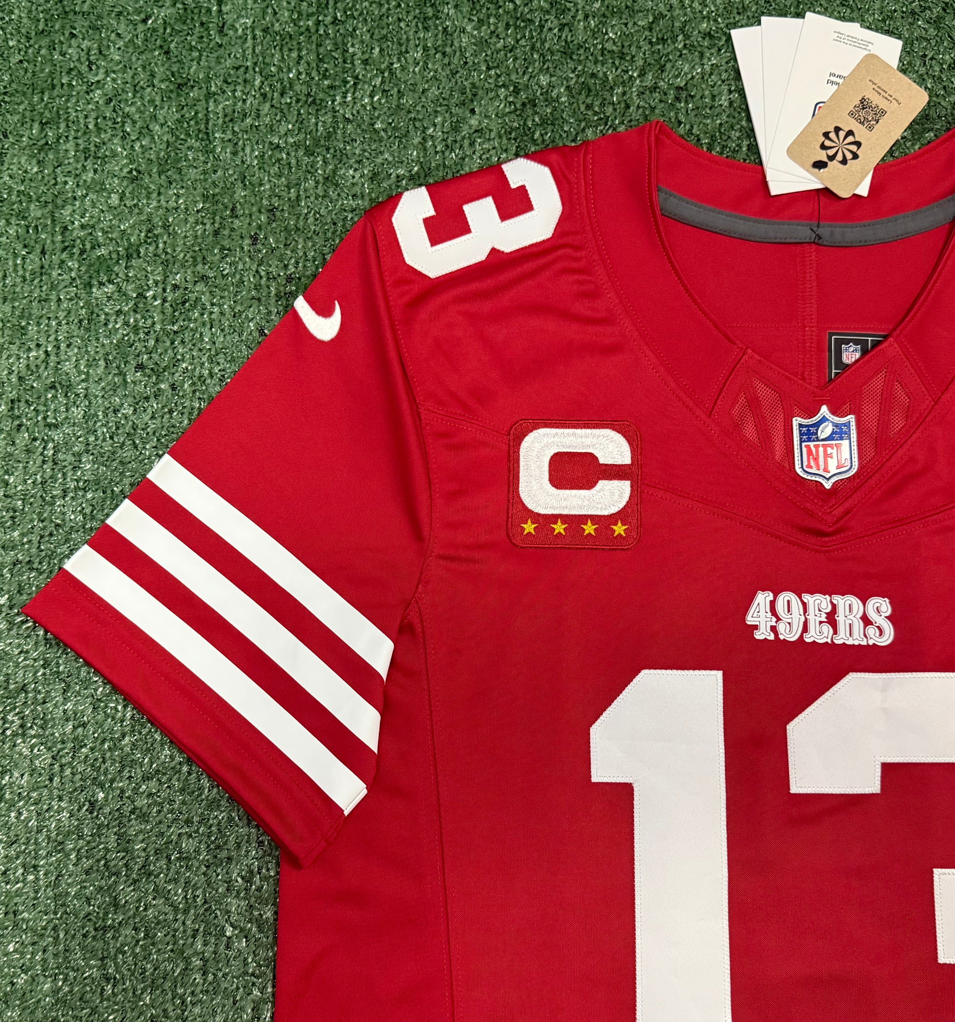 Brock Purdy San Francisco 49ers Jersey #13 Nike Vapor Fuse Limited Stitched Red Size (Medium) NFL