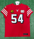 Fred Warner San Francisco 49ers Jersey #54 Nike Vapor FUSE Elite Red Size 44 (Large) NFL