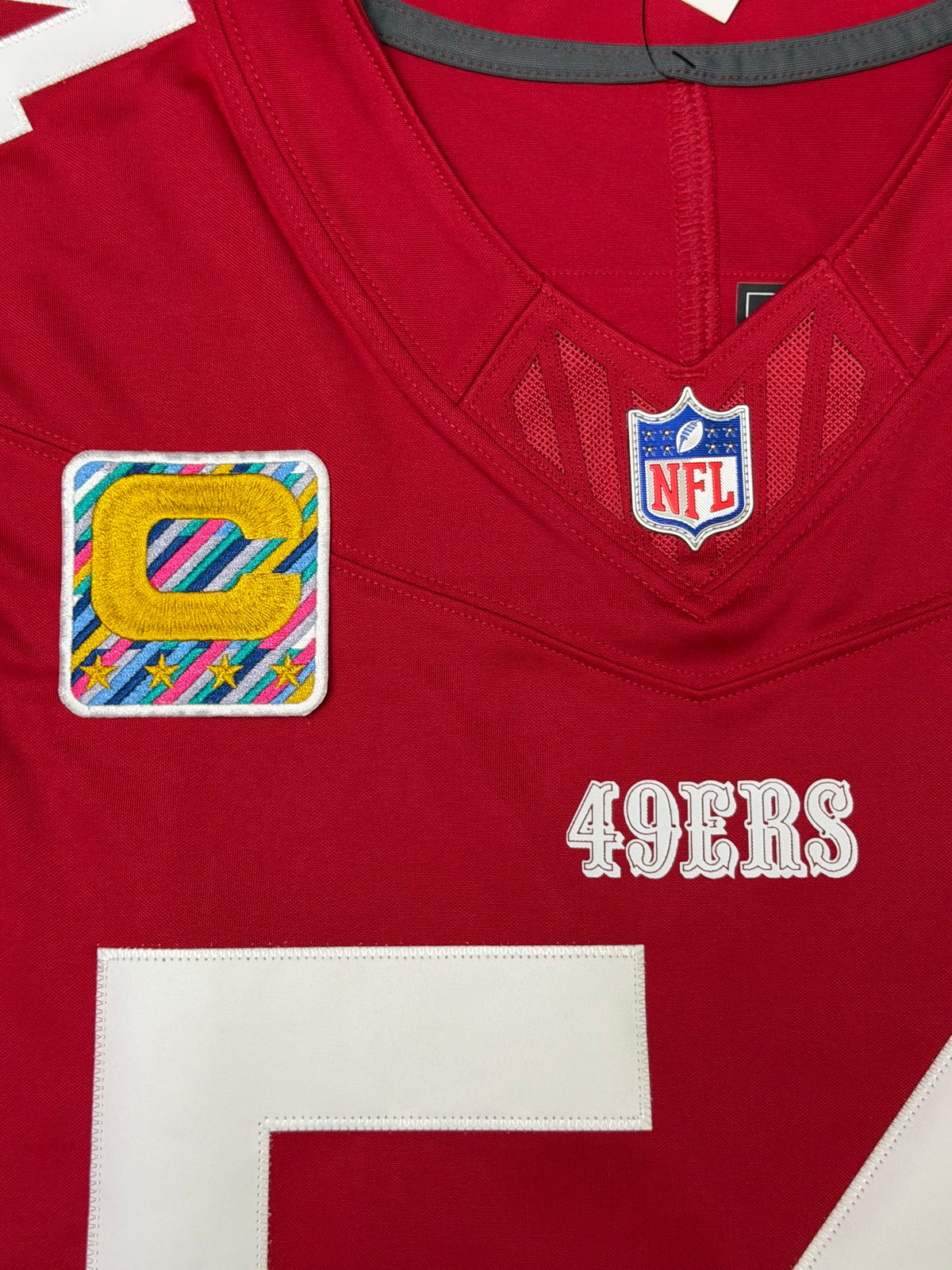 Fred Warner San Francisco 49ers Jersey #54 Nike Vapor Fuse Limited Stitched Red Size (Medium) NFL