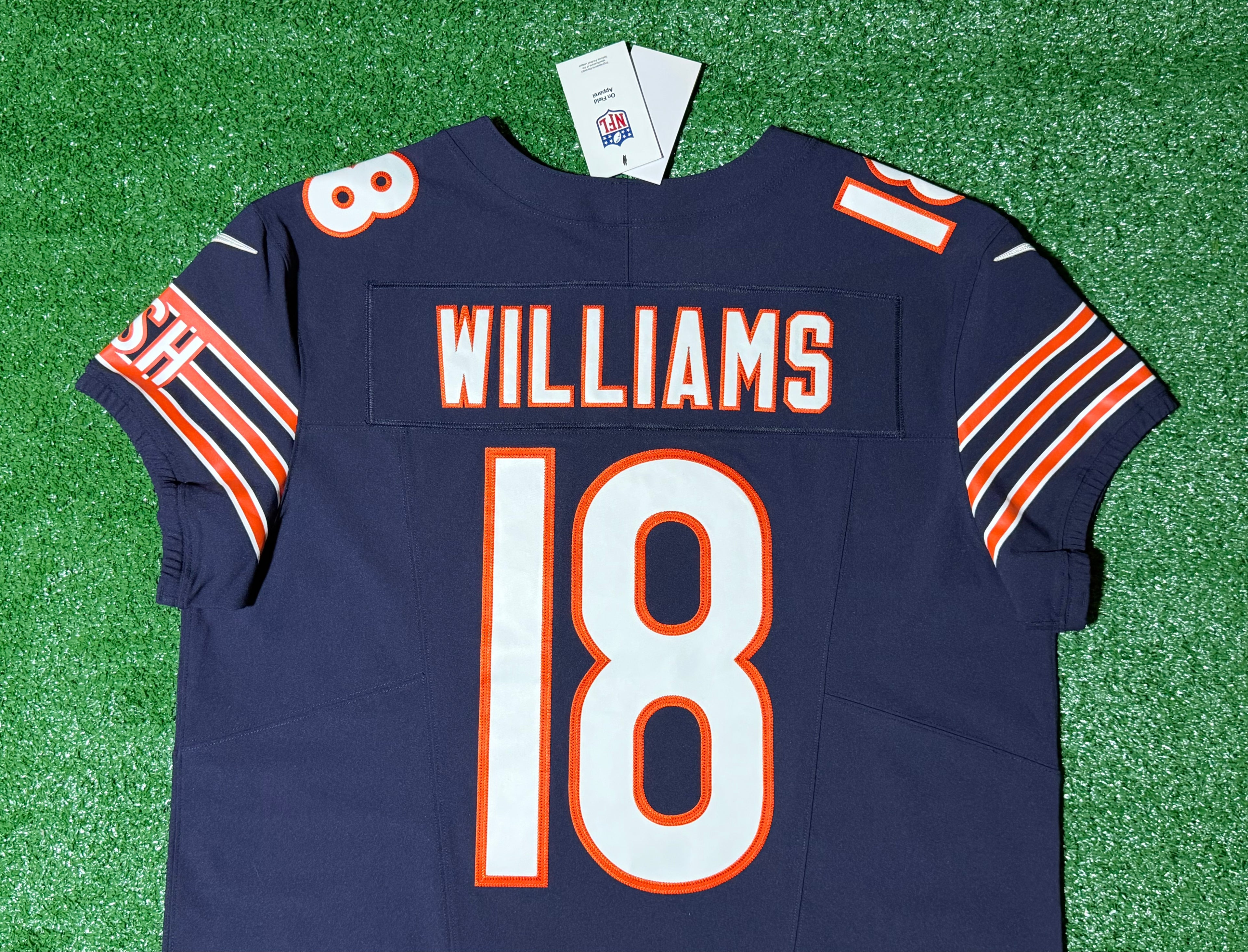 Caleb Williams Chicago Bears Jersey #18 Nike Vapor FUSE Elite Navy Size 48 (XL) NFL