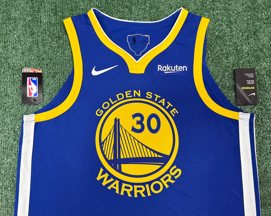 Steph Curry Golden State Warriors Jersey #30 Nike VaporKnit Authentic Blue Size 52 (XL) NBA