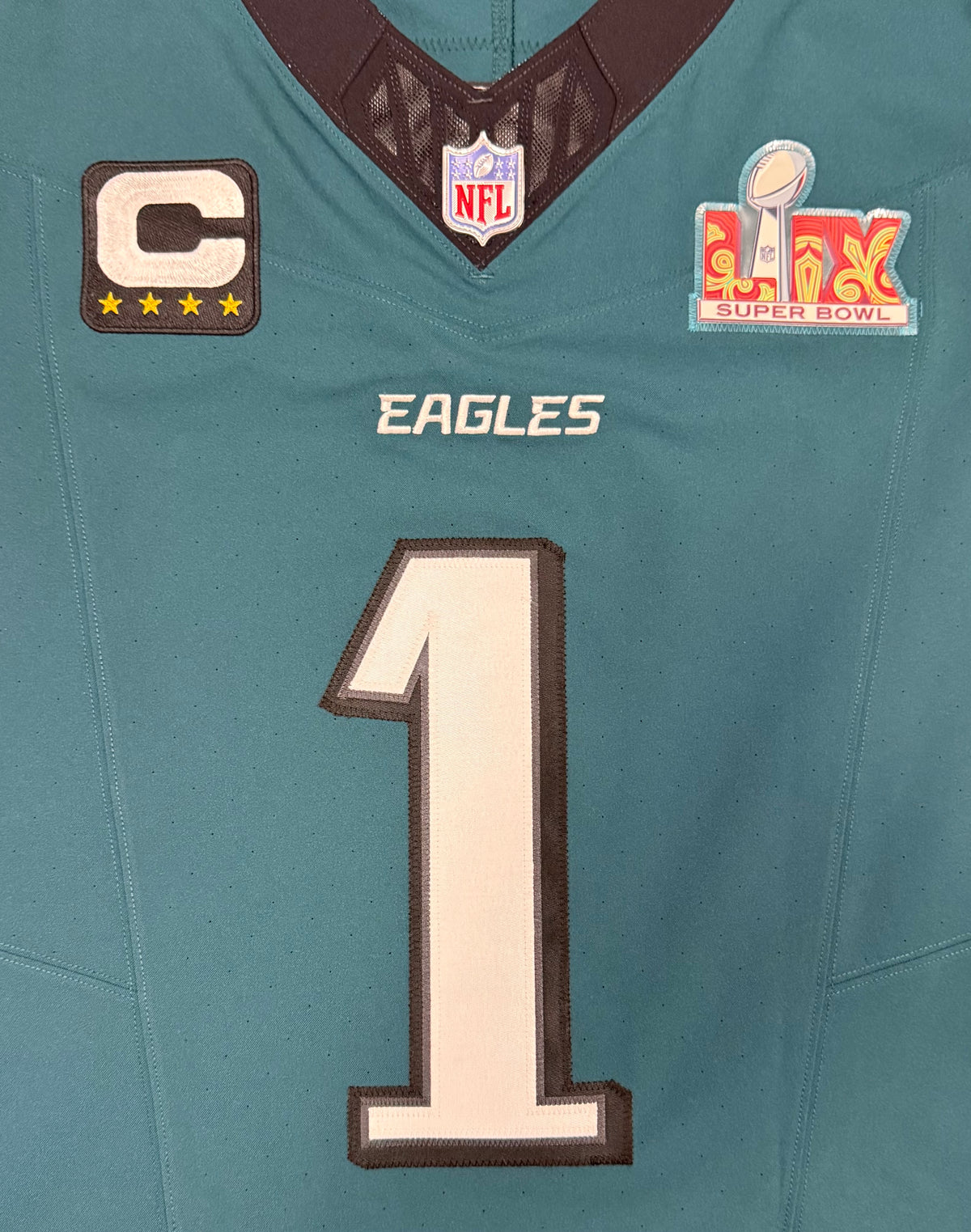 Jalen Hurts Philadelphia Eagles Jersey #1 Nike Vapor FUSE Elite Green size 40 (Medium) NFL