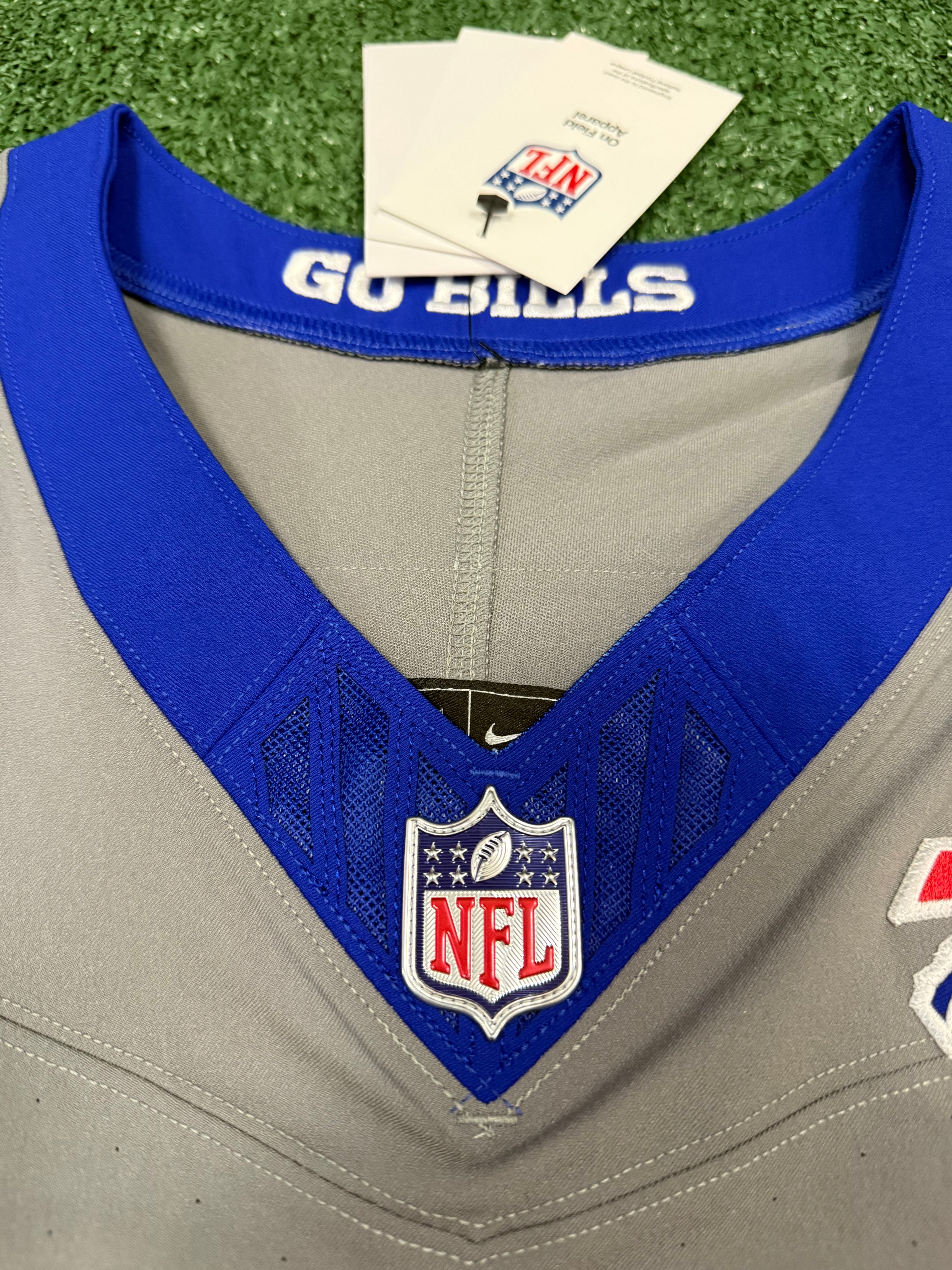 Josh Allen Buffalo Bills Jersey #17 Nike Vapor Fuse Elite Gray Size 48 (XL) NFL