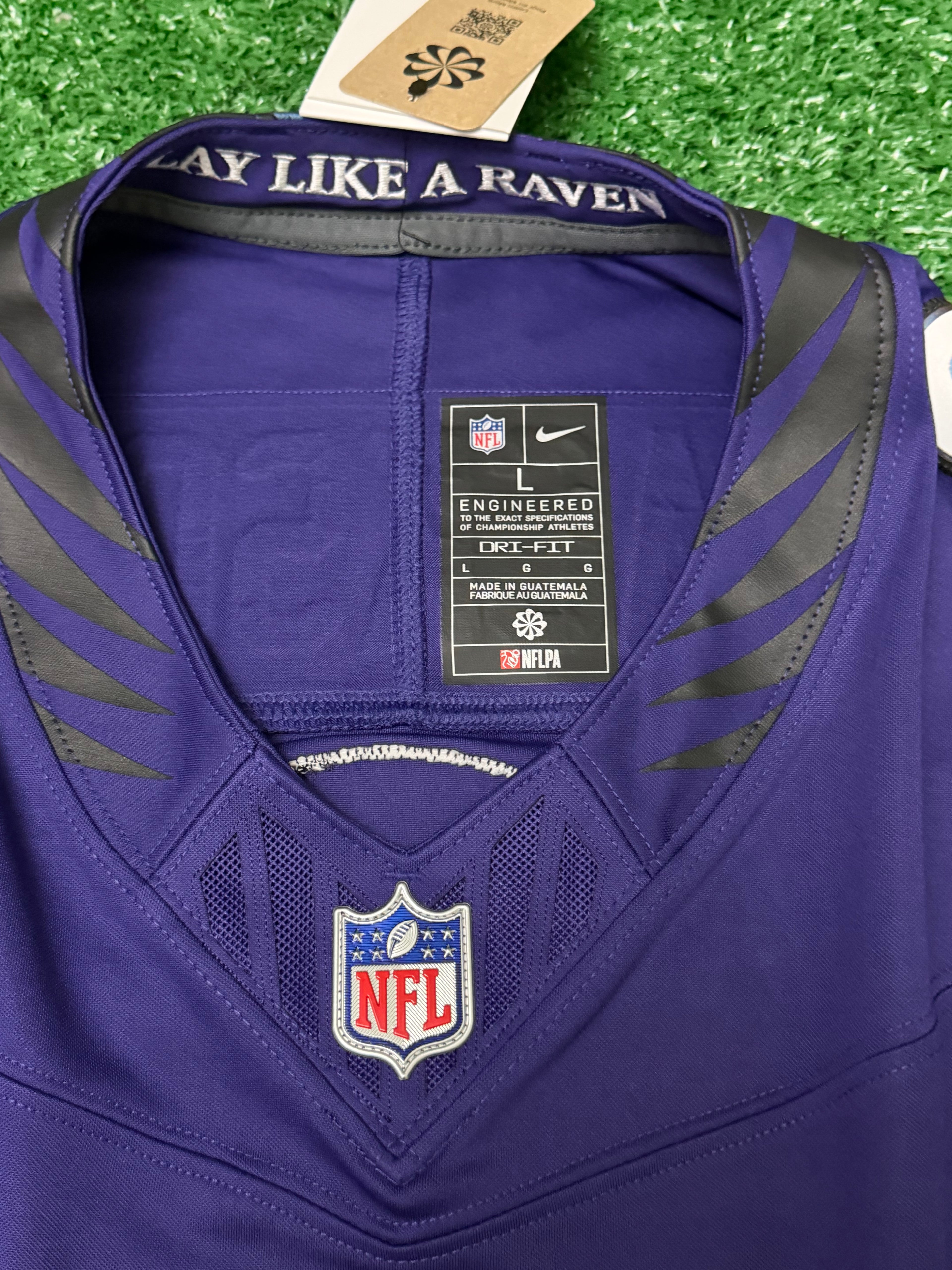 Lamar Jackson Baltimore Ravens Jersey #8 Nike Vapor FUSE Limited Purple Size (Large) NFL