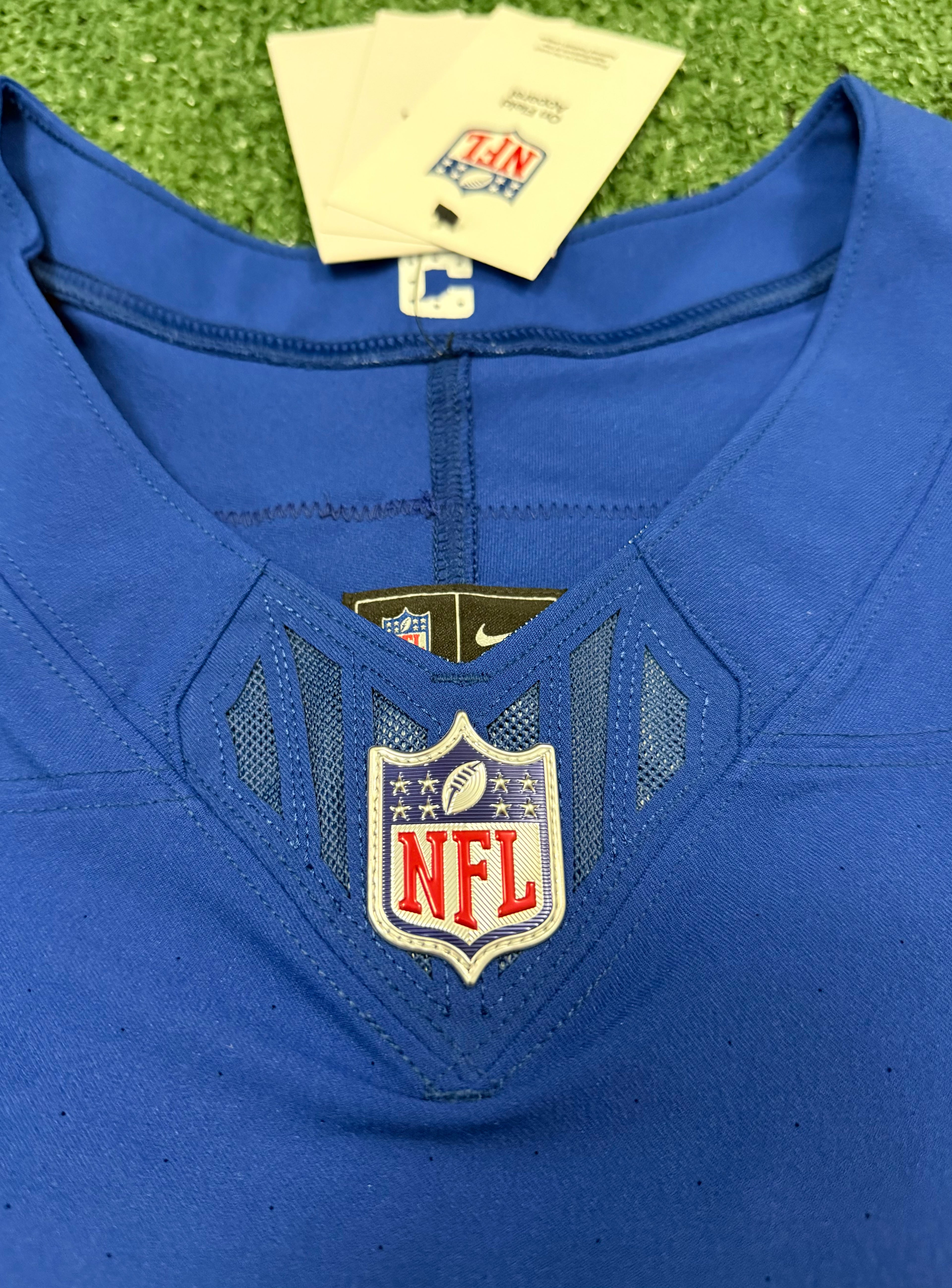 Jonathan Taylor Indianapolis Colts Jersey #28 Nike Vapor Fuse Elite Blue Size 44 (L) NFL