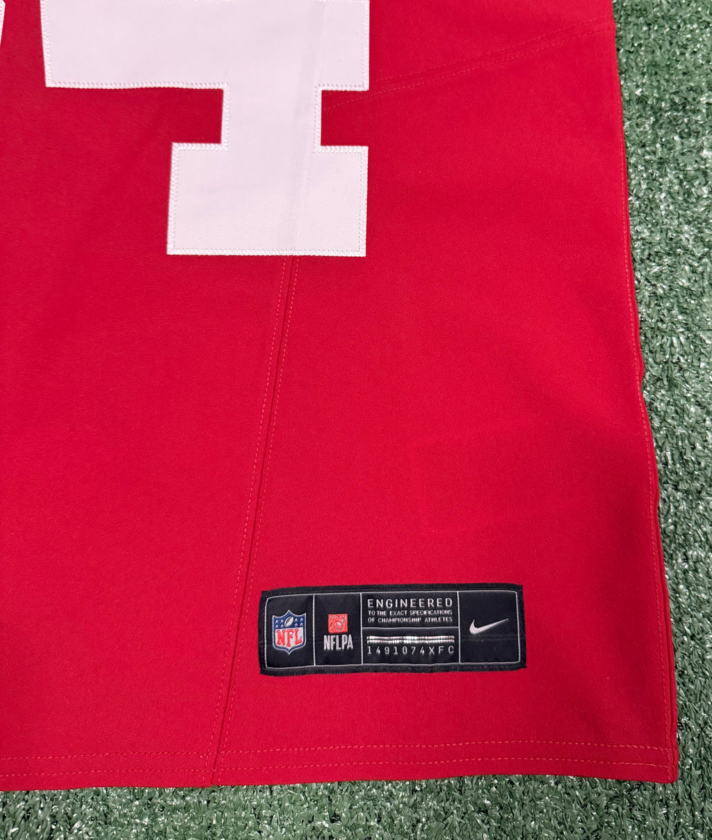 Fred Warner San Francisco 49ers Jersey #54 Nike Vapor FUSE Elite Red Size 40 (Medium) NFL