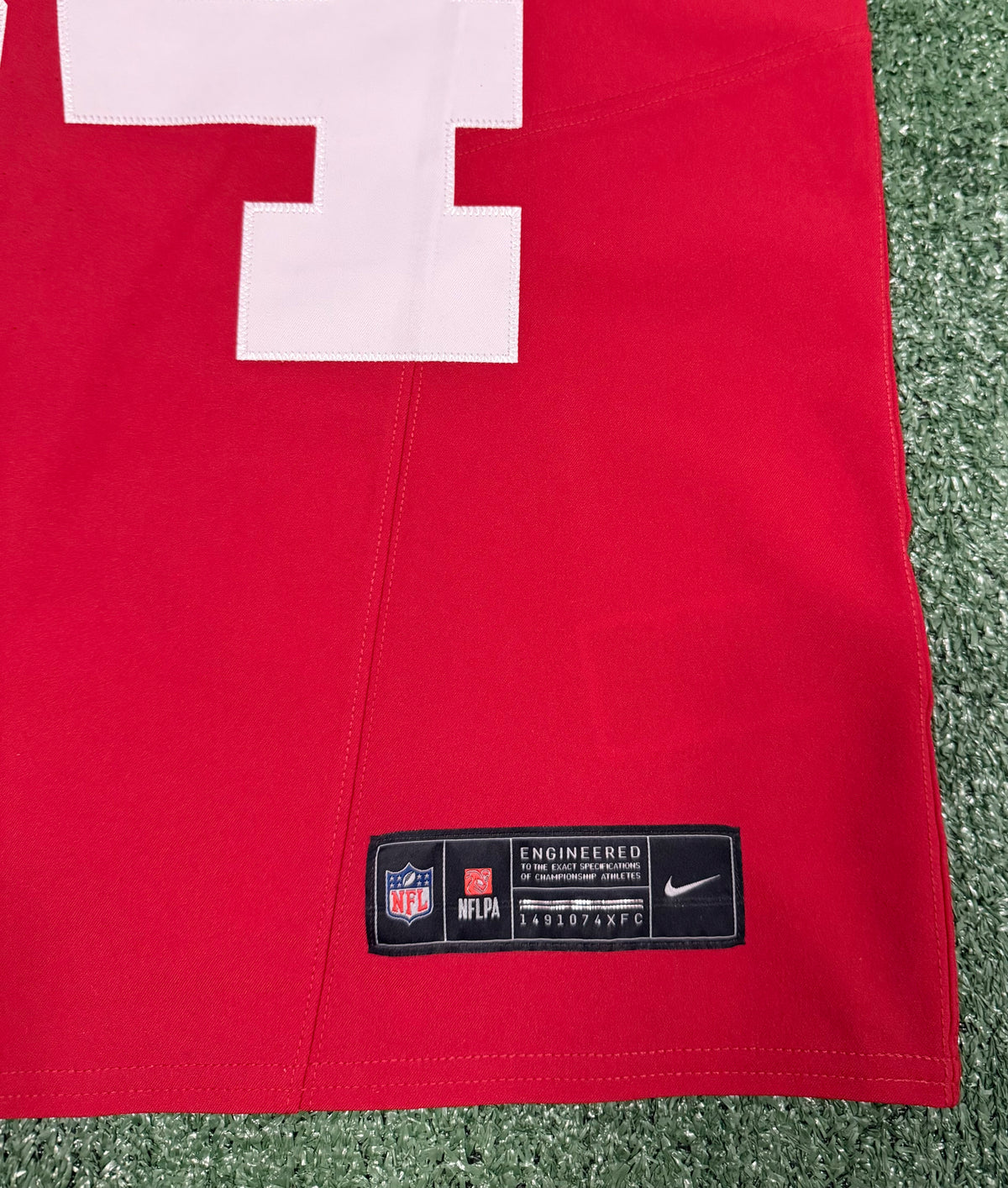 Fred Warner San Francisco 49ers Jersey #54 Nike Vapor FUSE Elite Red Size 40 (Medium) NFL