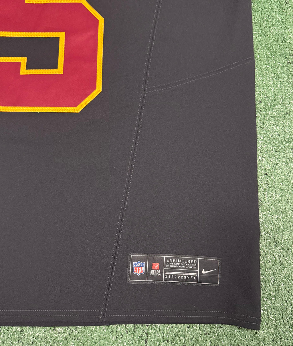 Jayden Daniels Washington Commanders Jersey #5 Nike Vapor Fuse Elite Black Size 40 (M) NFL