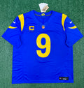 Matthew Stafford Los Angeles Rams Jersey #9 Nike Vapor Fuse Limited Stitched Blue Size (XL) NFL
