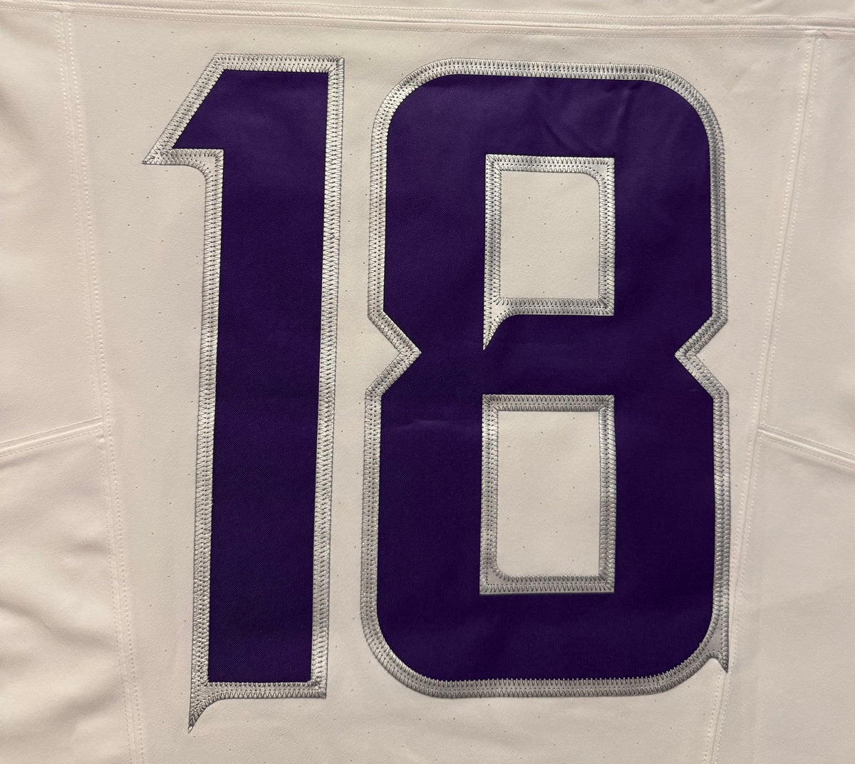 Justin Jefferson Minnesota Vikings Jersey #18 Nike Vapor FUSE Elite White Size 40 (Medium) NFL
