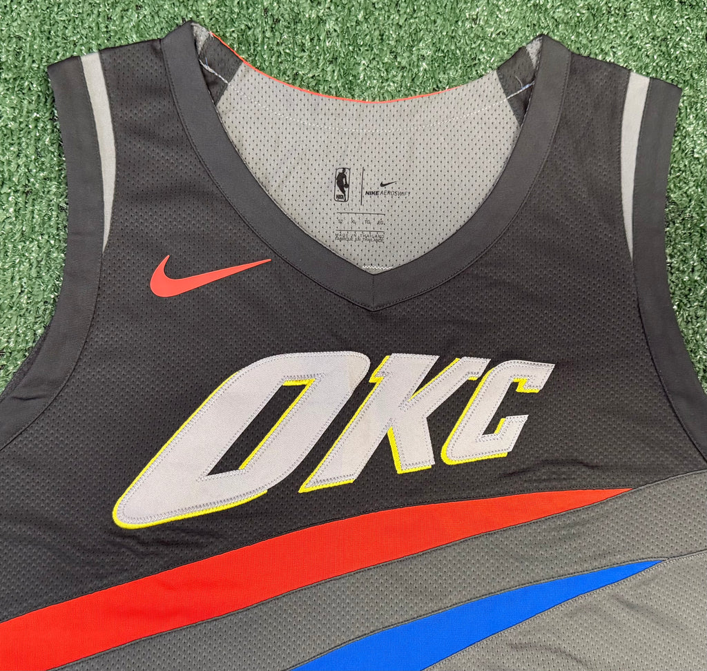 Russell Westbrook Oklahoma City Thunder Jersey #0 Nike Aeroswift Authentic Gray Size 52 (XL) NBA