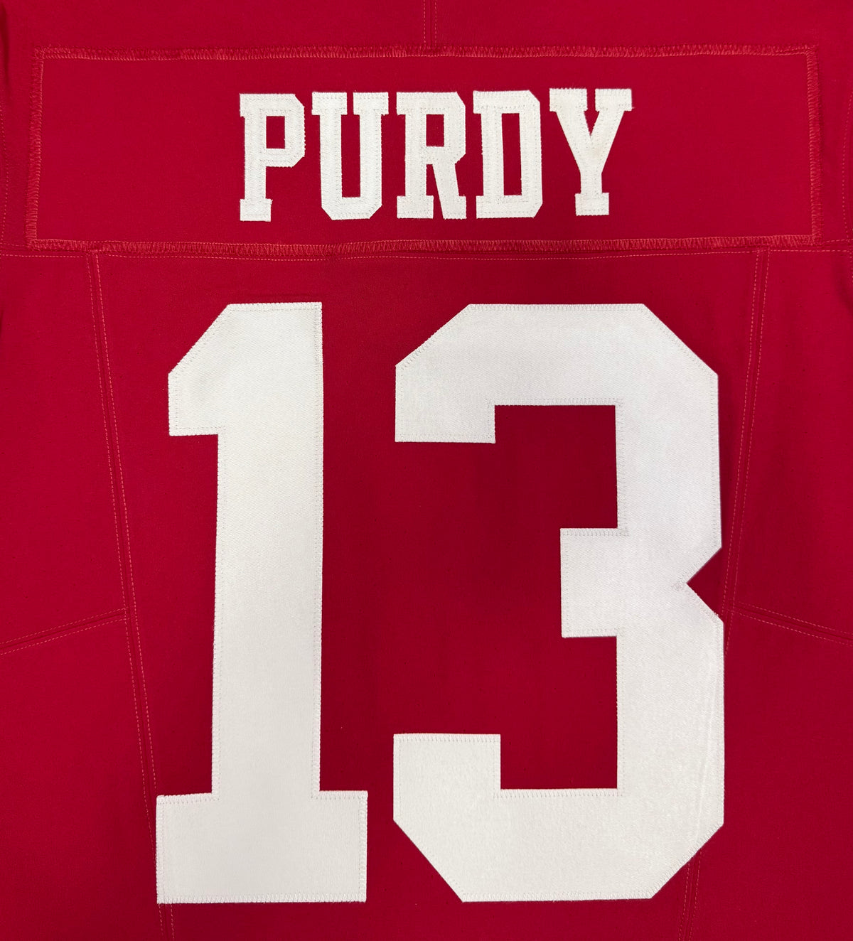 Brock Purdy San Francisco 49ers Jersey #13 Nike Vapor FUSE Elite Red Size 40 (Medium) NFL