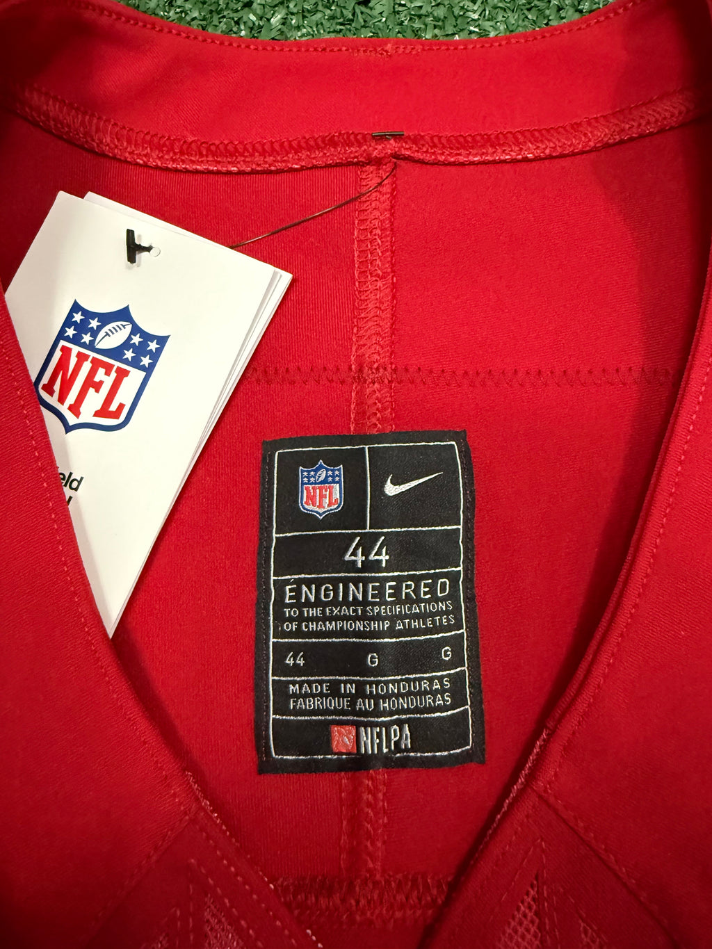 Brock Purdy San Francisco 49ers Jersey #13 Nike Vapor FUSE Elite Red Size 44 (Large) NFL