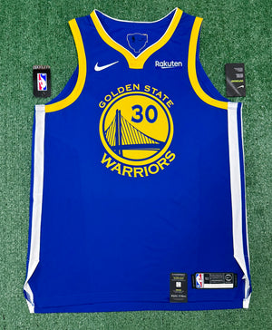 Steph Curry Golden State Warriors Jersey #30 Nike VaporKnit Authentic Blue Size 52 (XL) NBA