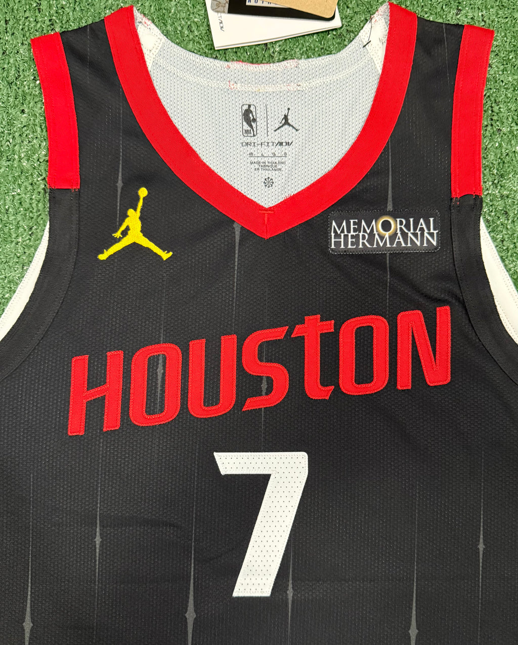 Kevin Durant Houston Rockets Jersey #7 Nike ADV Authentic Black Size 48 (Large) NBA