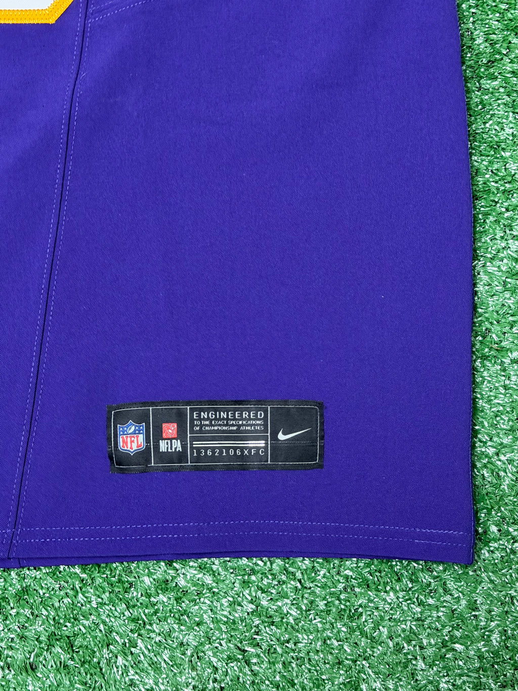 Justin Jefferson Minnesota Vikings Jersey #18 Nike Vapor FUSE Elite Purple Size 48 (XL) NFL