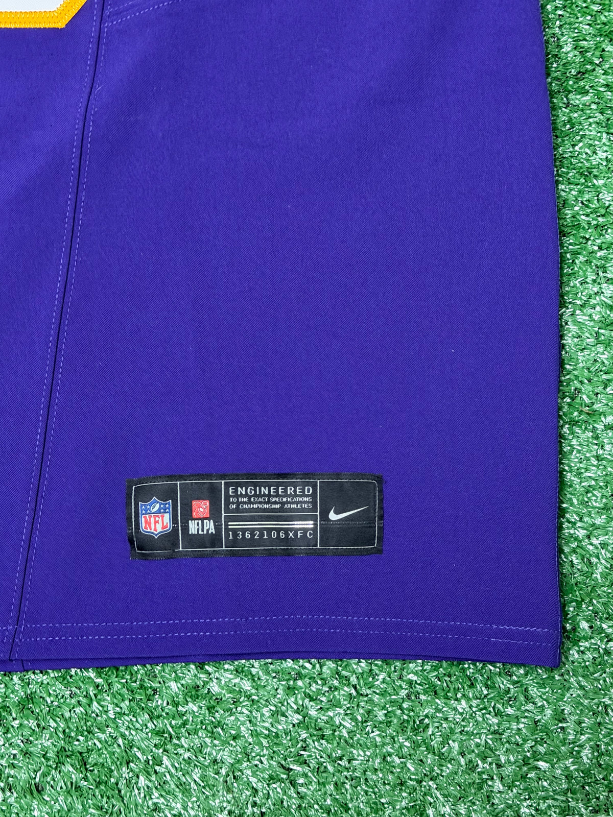 Justin Jefferson Minnesota Vikings Jersey #18 Nike Vapor FUSE Elite Purple Size 48 (XL) NFL