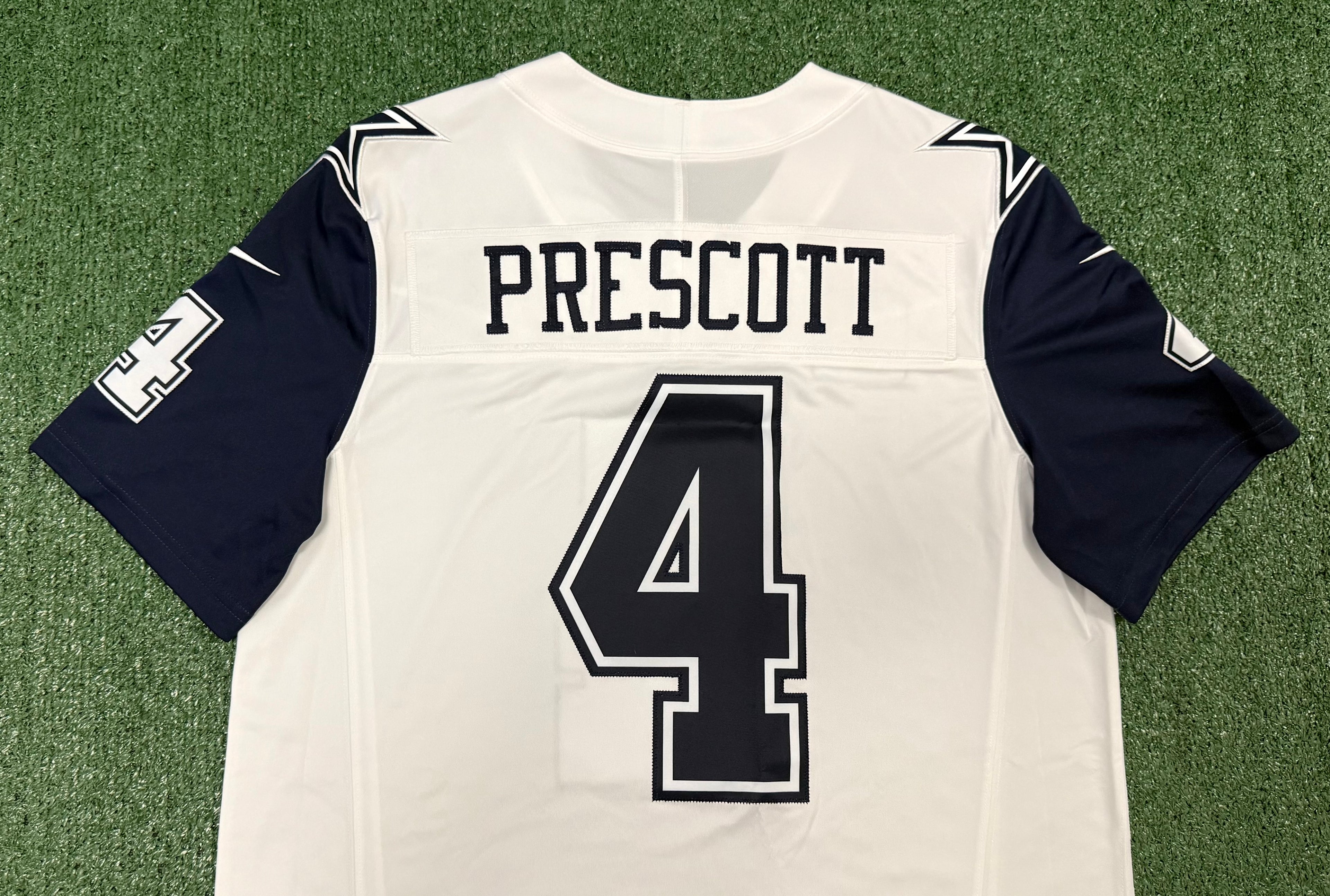 Dak Prescott Dallas Cowboys Jersey #4 Nike Vapor FUSE Limited White Size (Large) NFL