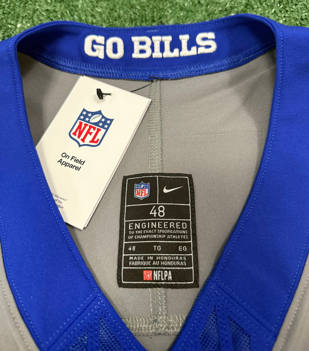 Josh Allen Buffalo Bills Jersey #17 Nike Vapor Fuse Elite Gray Size 48 (XL) NFL