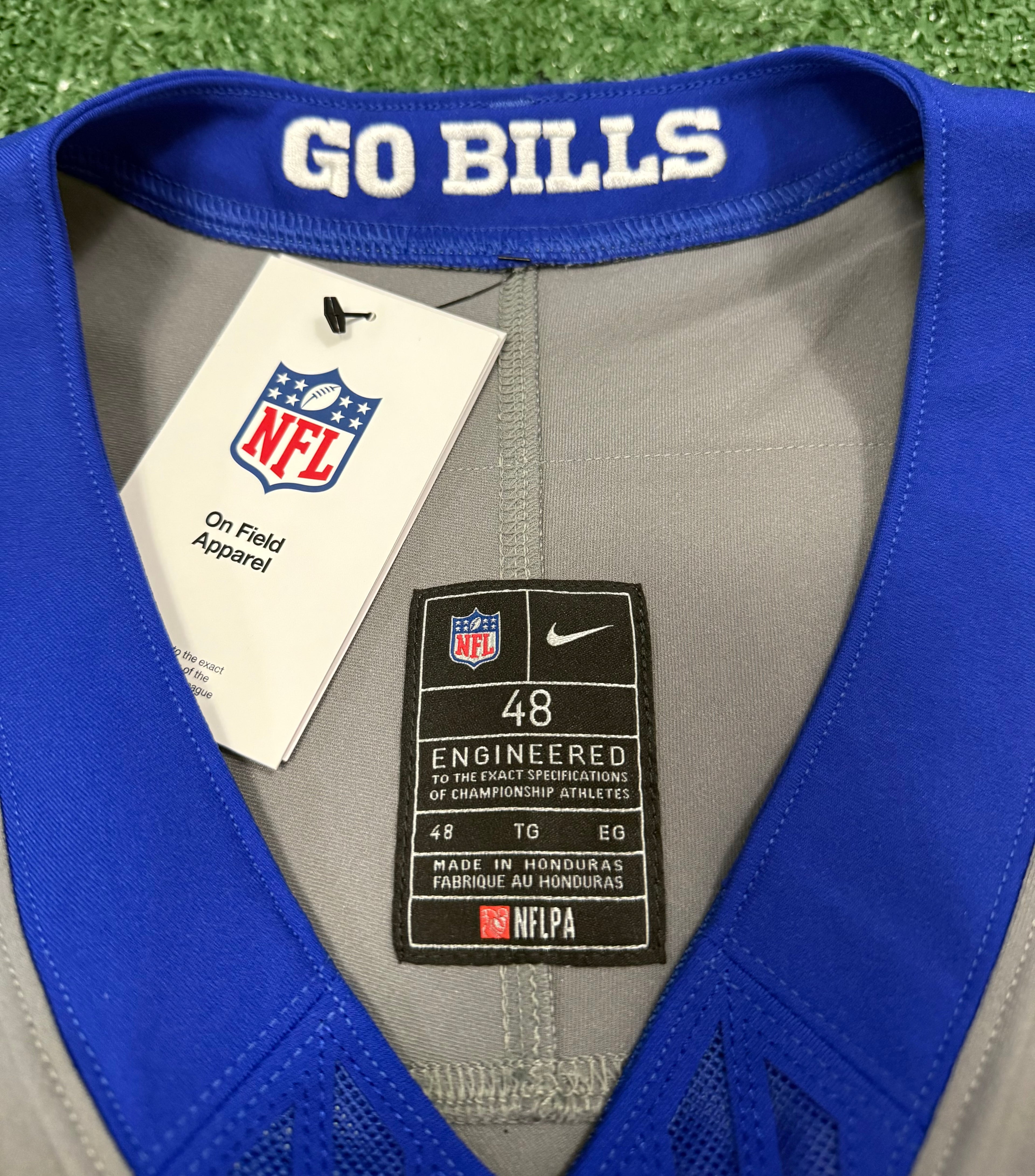 Josh Allen Buffalo Bills Jersey #17 Nike Vapor Fuse Elite Gray Size 48 (XL) NFL