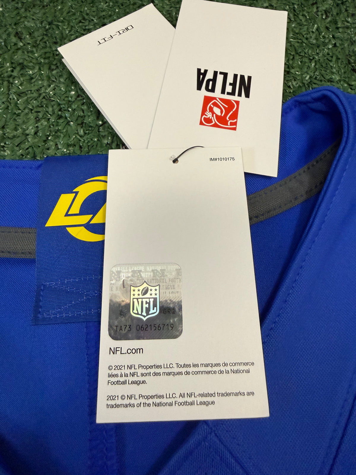 Matthew Stafford Los Angeles Rams Jersey #9 Nike Vapor Fuse Limited Stitched Blue Size (XL) NFL