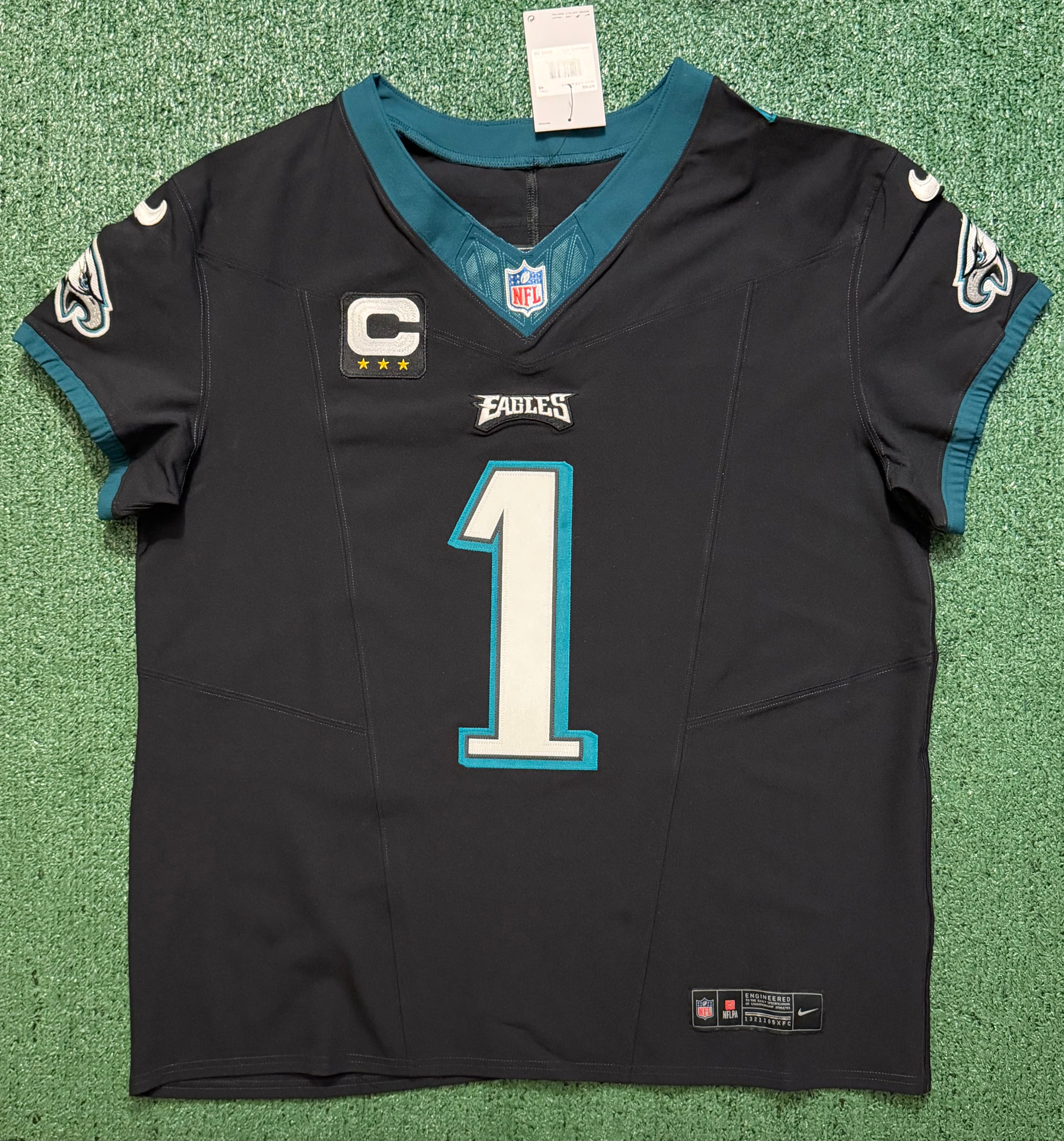 Jalen Hurts Philadelphia Eagles Jersey #1 Nike Vapor FUSE Elite Black size 48 (XL) NFL