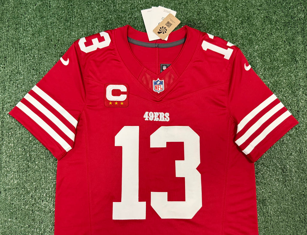 Brock Purdy San Francisco 49ers Jersey #13 Nike Vapor Fuse Limited Stitched Red Size (Medium) NFL