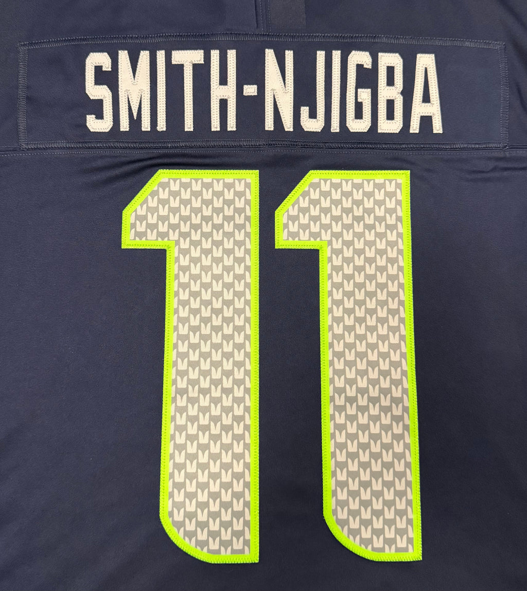 Jaxon Smith-Njigba Seattle Seahawks Jersey #11 Nike Vapor FUSE Limited Navy Size (XL) NFL