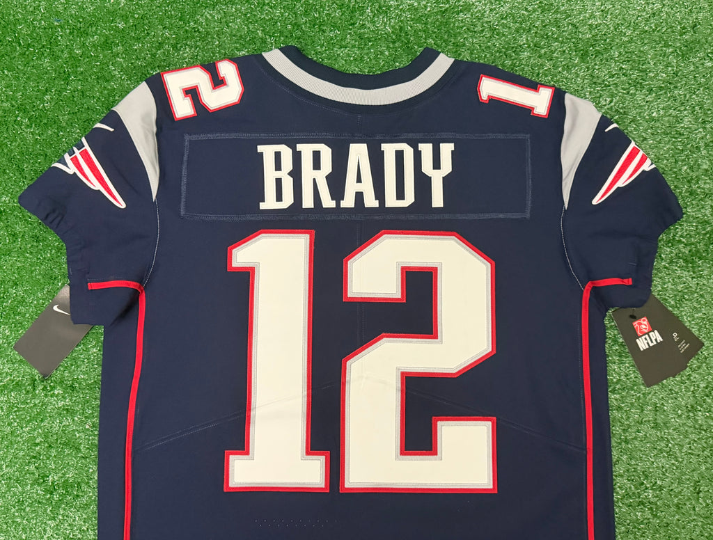 Tom Brady New England Patriots Jersey #12 Nike Vapor Elite Blue Size 40 (Medium) NFL