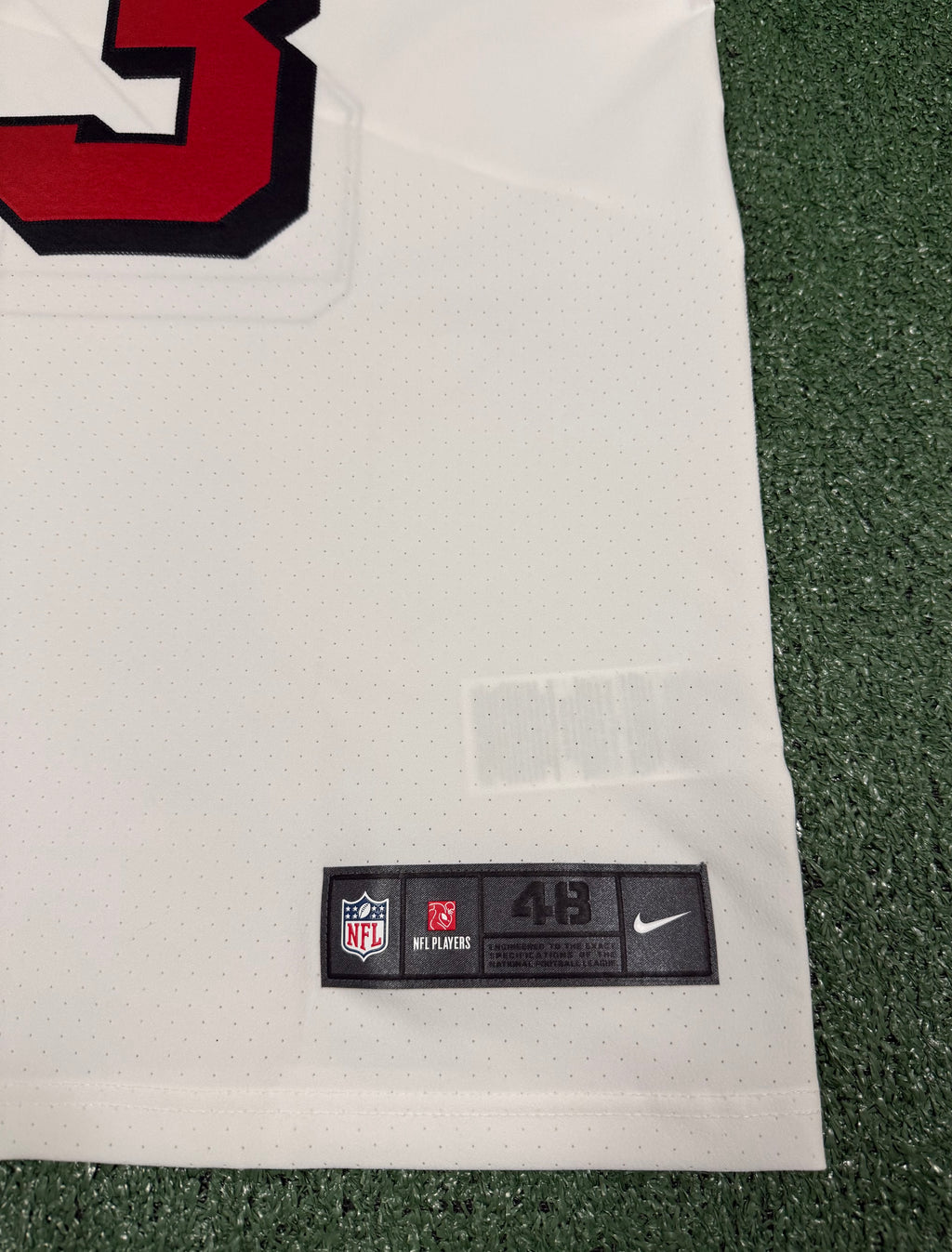 Christian McCaffrey San Francisco 49ers Jersey #23 Nike Vapor FUSE Elite White Size 48 (XL) NFL
