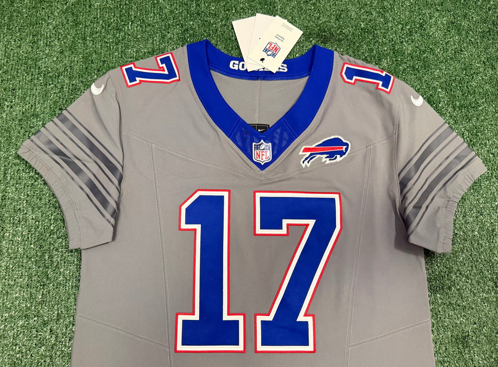 Josh Allen Buffalo Bills Jersey #17 Nike Vapor Fuse Elite Gray Size 40 (M) NFL