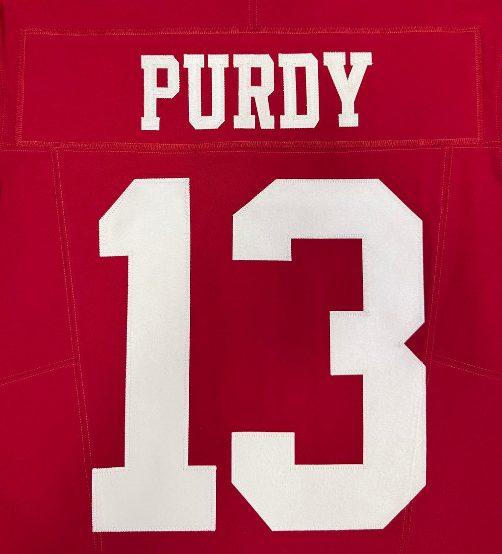Brock Purdy San Francisco 49ers Jersey #13 Nike Vapor FUSE Elite Red Size 40 (Medium) NFL