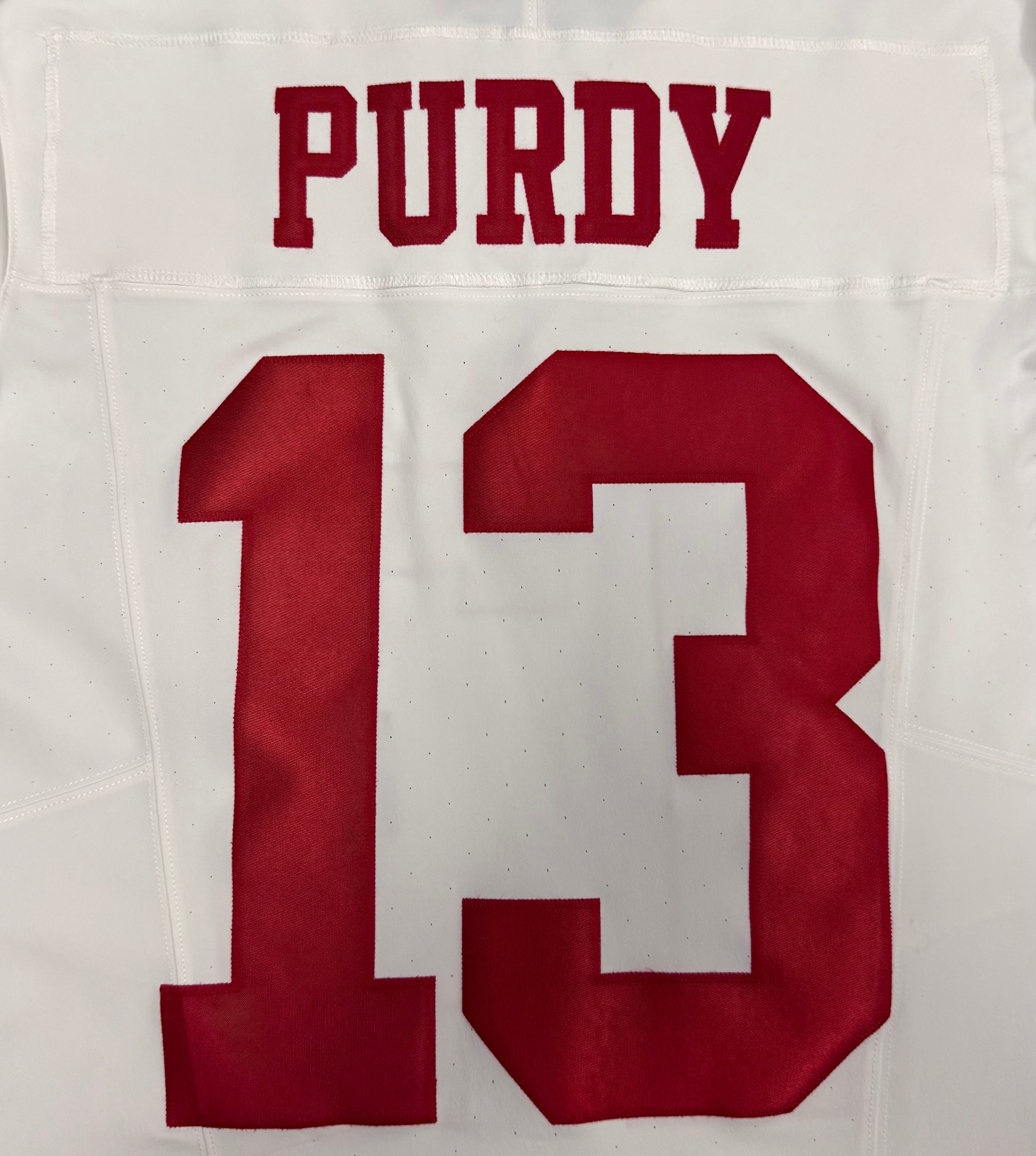 Brock Purdy San Francisco 49ers Jersey #13 Nike Vapor FUSE Elite White Size 40 (Medium) NFL