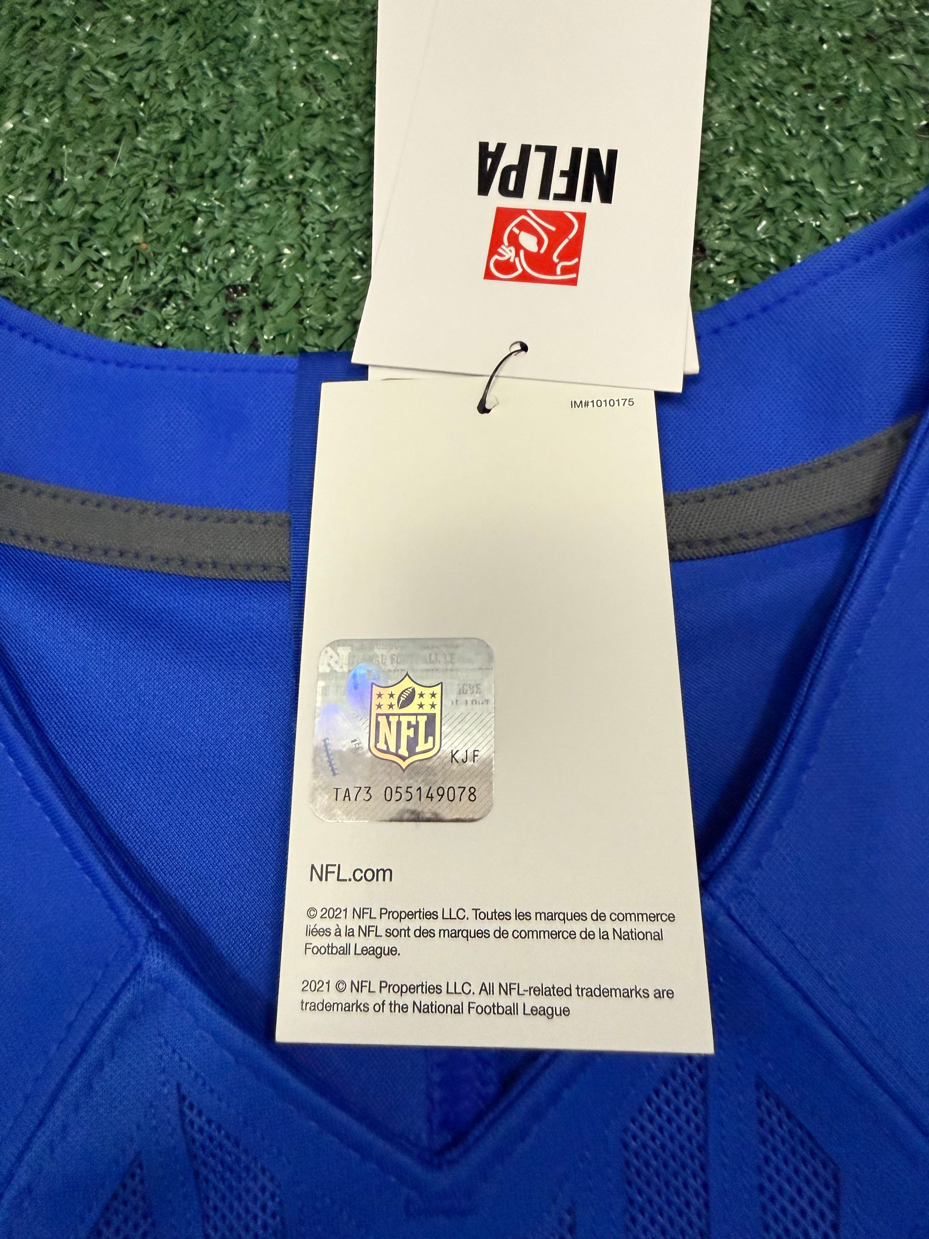 Matthew Stafford Los Angeles Rams Jersey #9 Nike Vapor Fuse Limited Stitched Blue Size (Large) NFL
