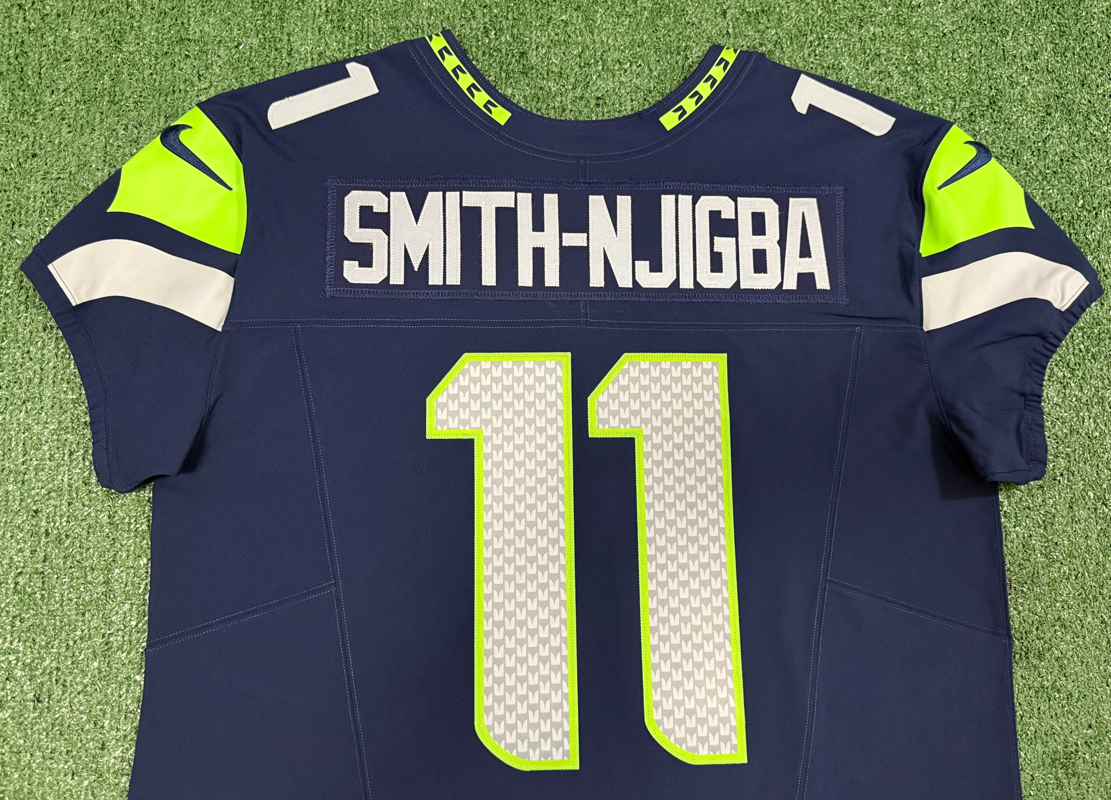 Jaxon Smith-Njigba Seattle Seahawks Jersey #11 Nike Vapor FUSE Elite Navy Size 48 (XL) NFL