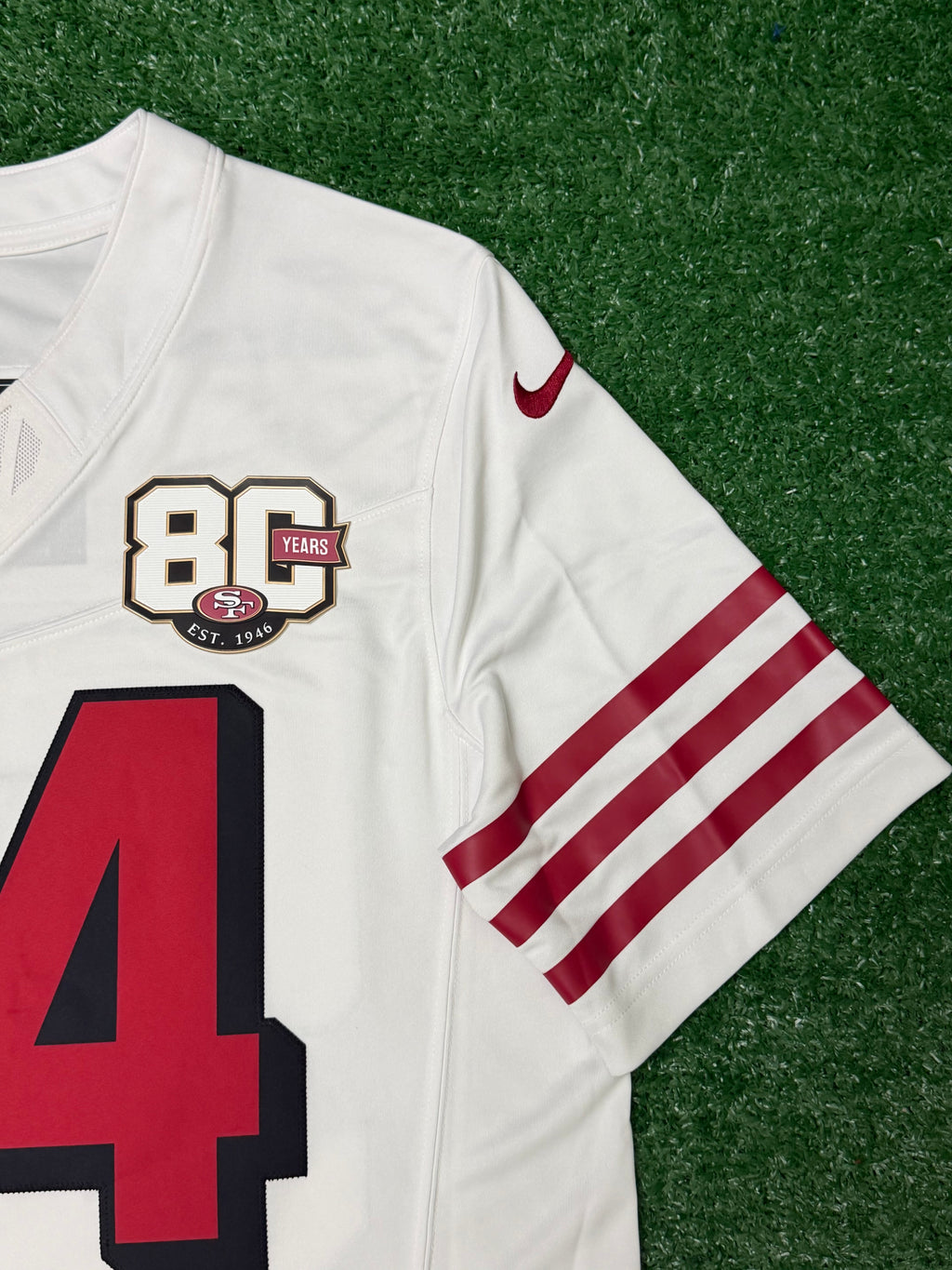 Fred Warner San Francisco 49ers Jersey #54 Nike Vapor Fuse Limited Stitched White Size (Medium) NFL
