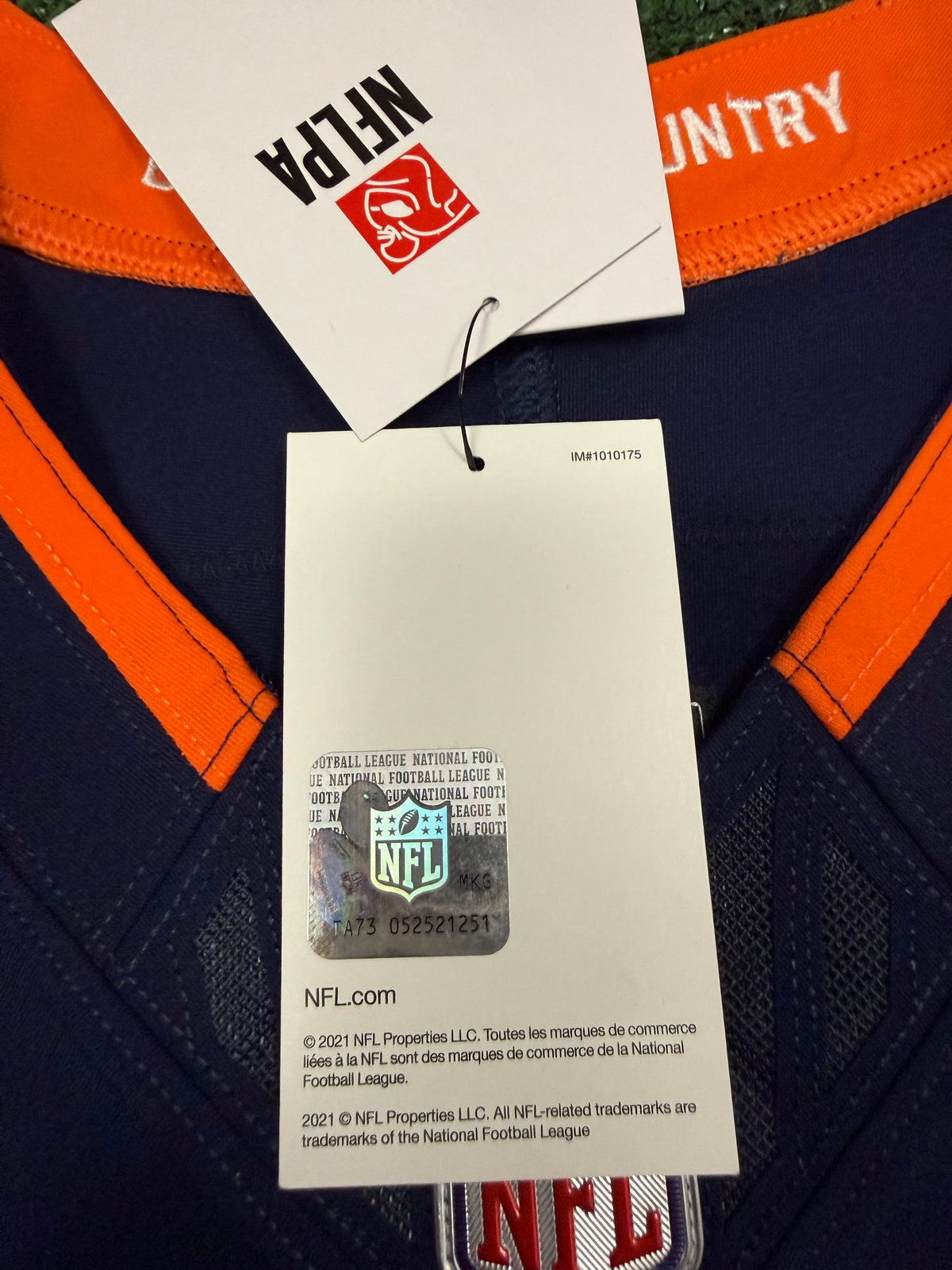 Bo Nix Denver Broncos Jersey #10 Nike Vapor Fuse Elite Navy Size 40 (M) NFL