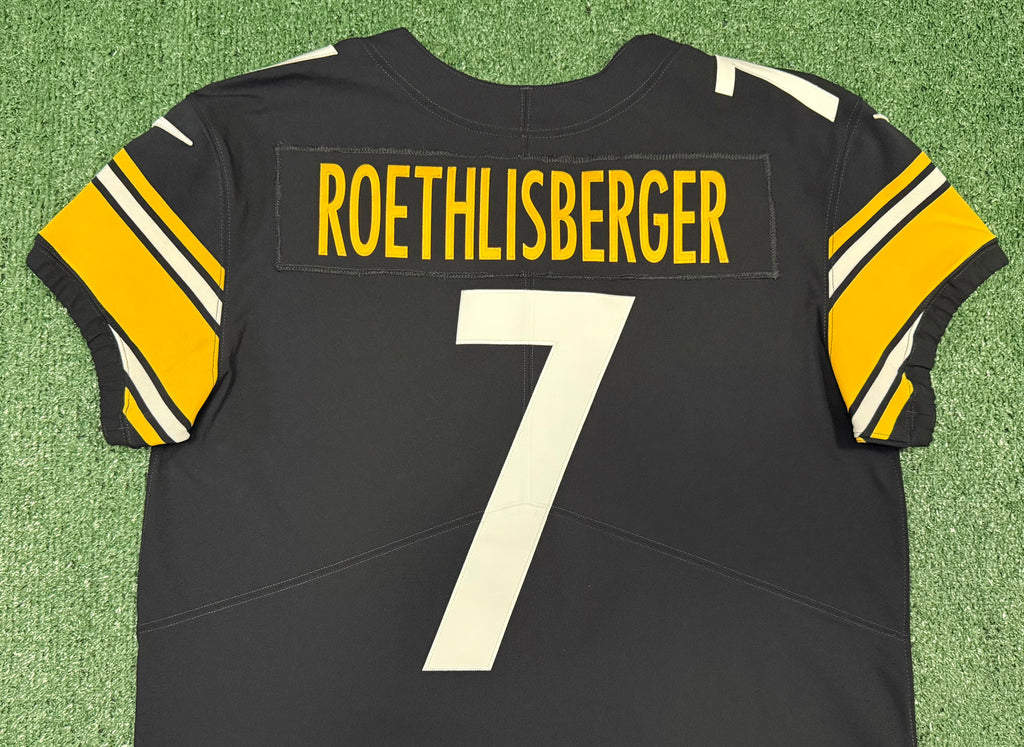 Ben Roethlisberger Pittsburgh Steelers Jersey #7 Nike Vapor Elite Black Size 44 (Large) NFL