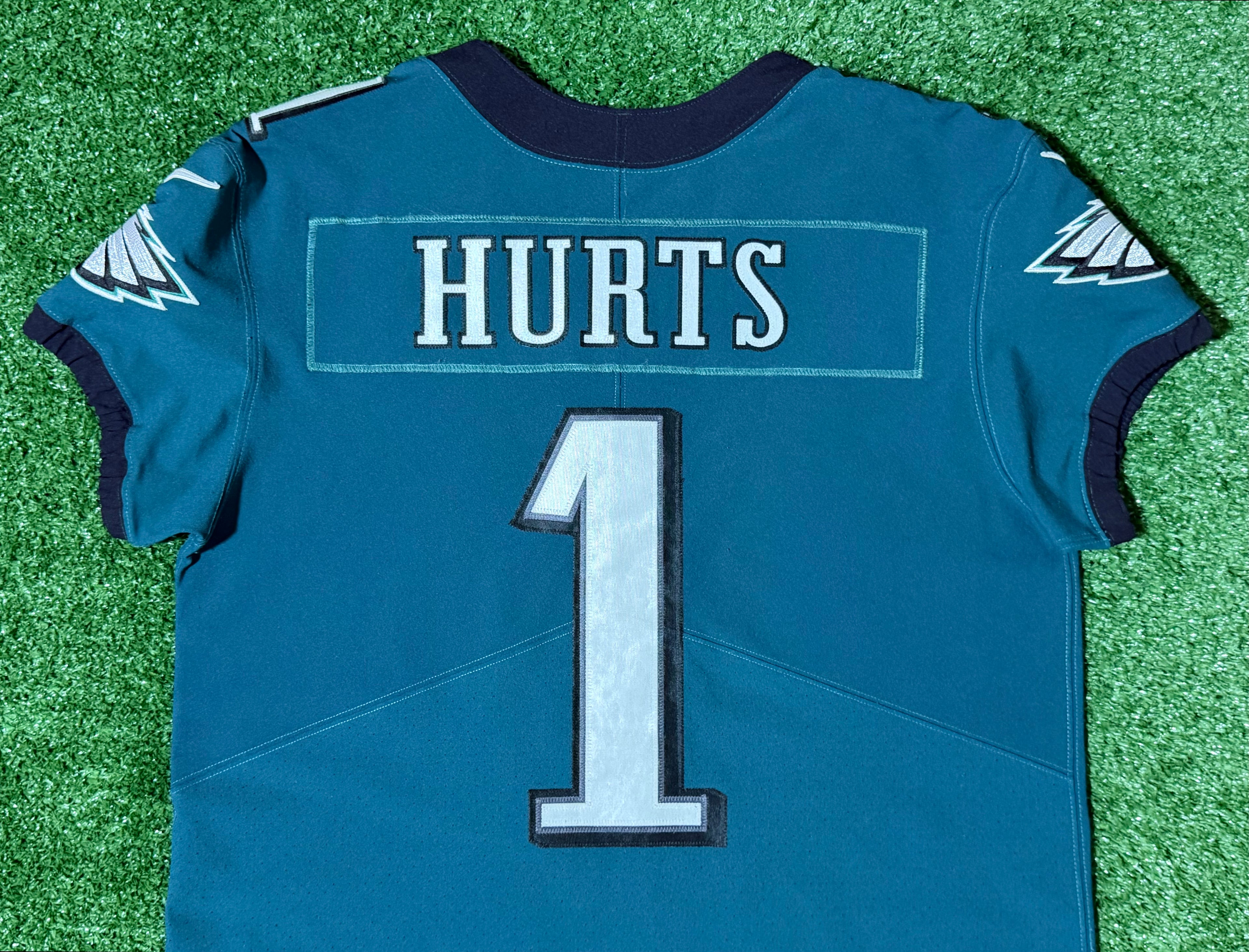 Jalen Hurts Philadelphia Eagles Jersey #1 Nike Vapor Elite Green size 44 (Large) NFL