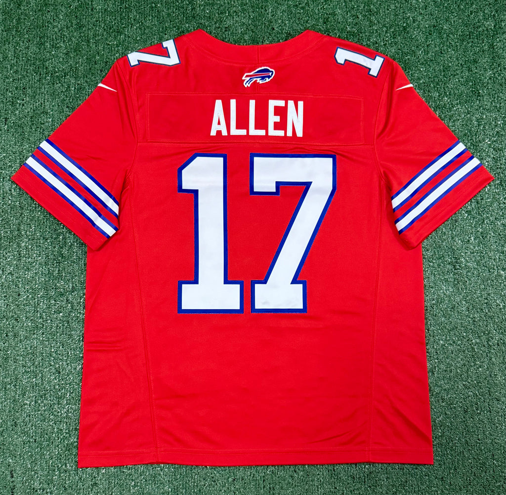Josh Allen Buffalo Bills Jersey #17 Nike Vapor Fuse Limited Stitched Red Size Large NFL