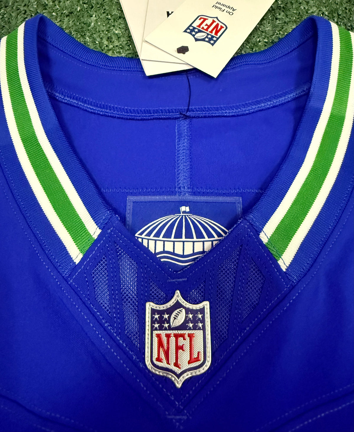 Jaxon Smith-Njigba Seattle Seahawks Jersey #11 Nike Vapor FUSE Elite Royal Blue Size 44 (L) NFL