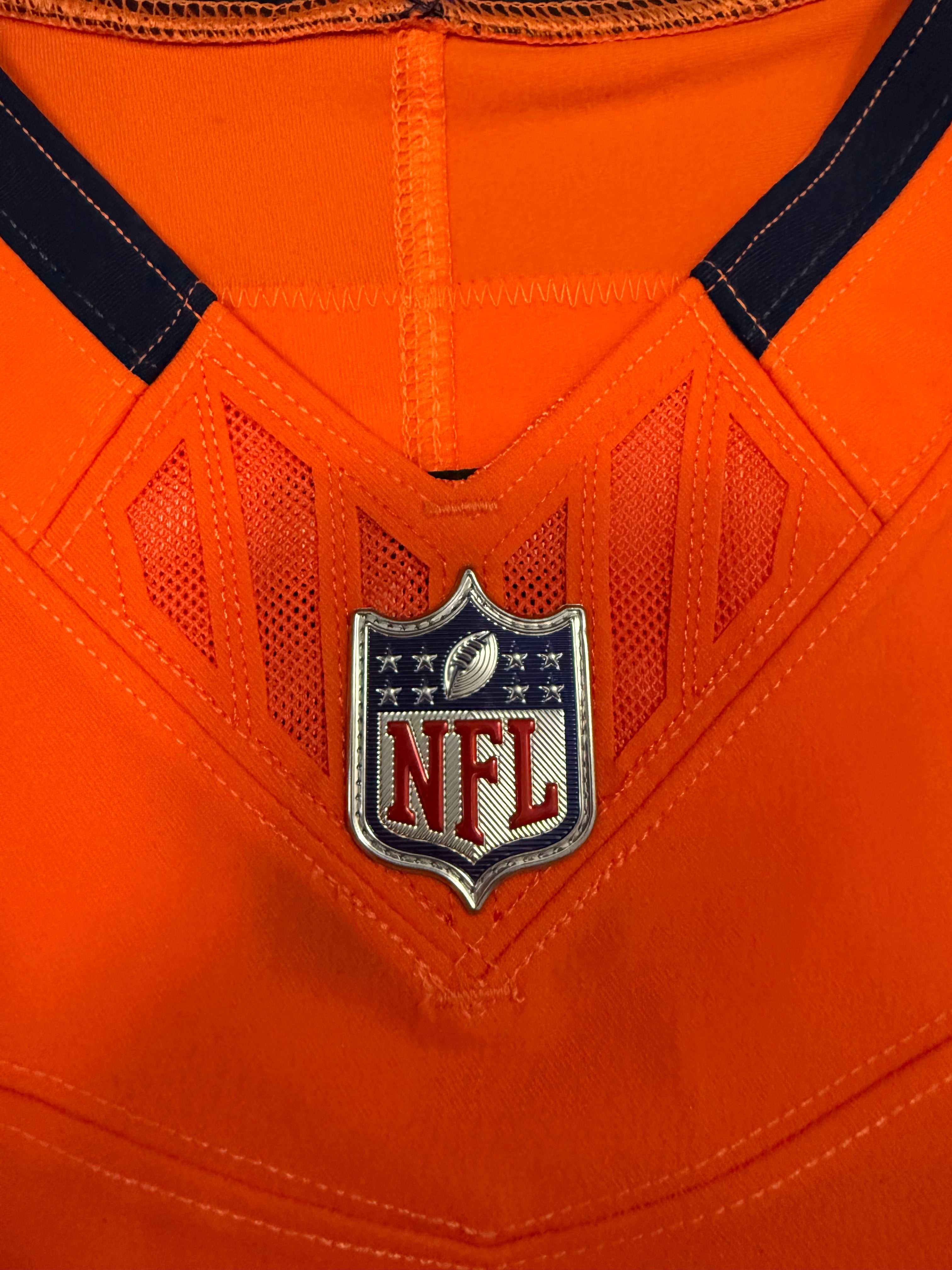 Bo Nix Denver Broncos Jersey #10 Nike Vapor Fuse Elite Orange Size 40 (M) NFL