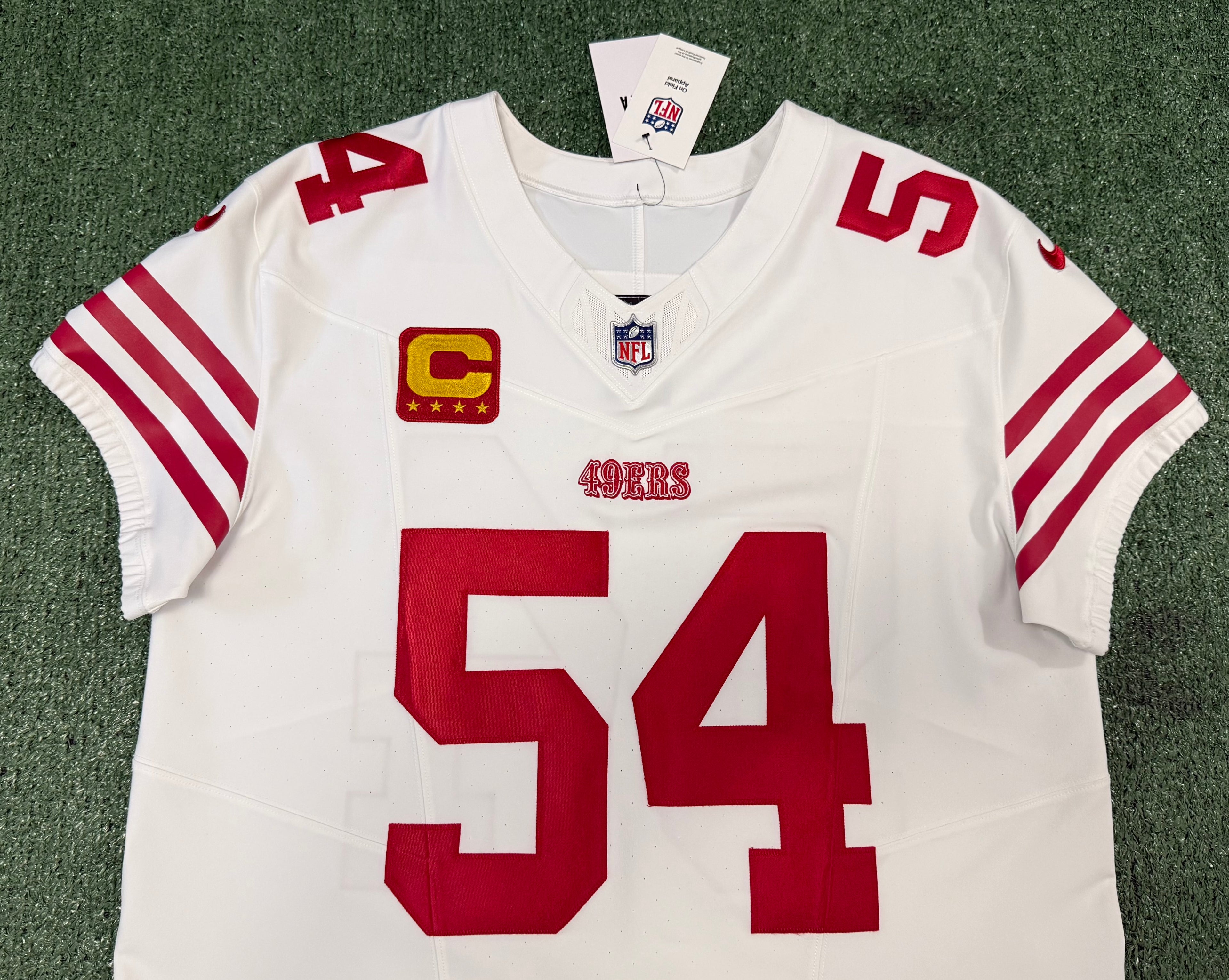 Fred Warner San Francisco 49ers
Jersey #54 Nike Vapor FUSE Elite White Size 48 (XL) NFL
