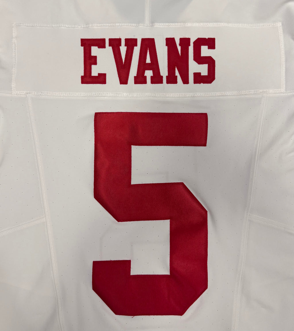 Mike Evans San Francisco 49ers Jersey #5 Nike Vapor FUSE Elite White Size 44 (Large) NFL