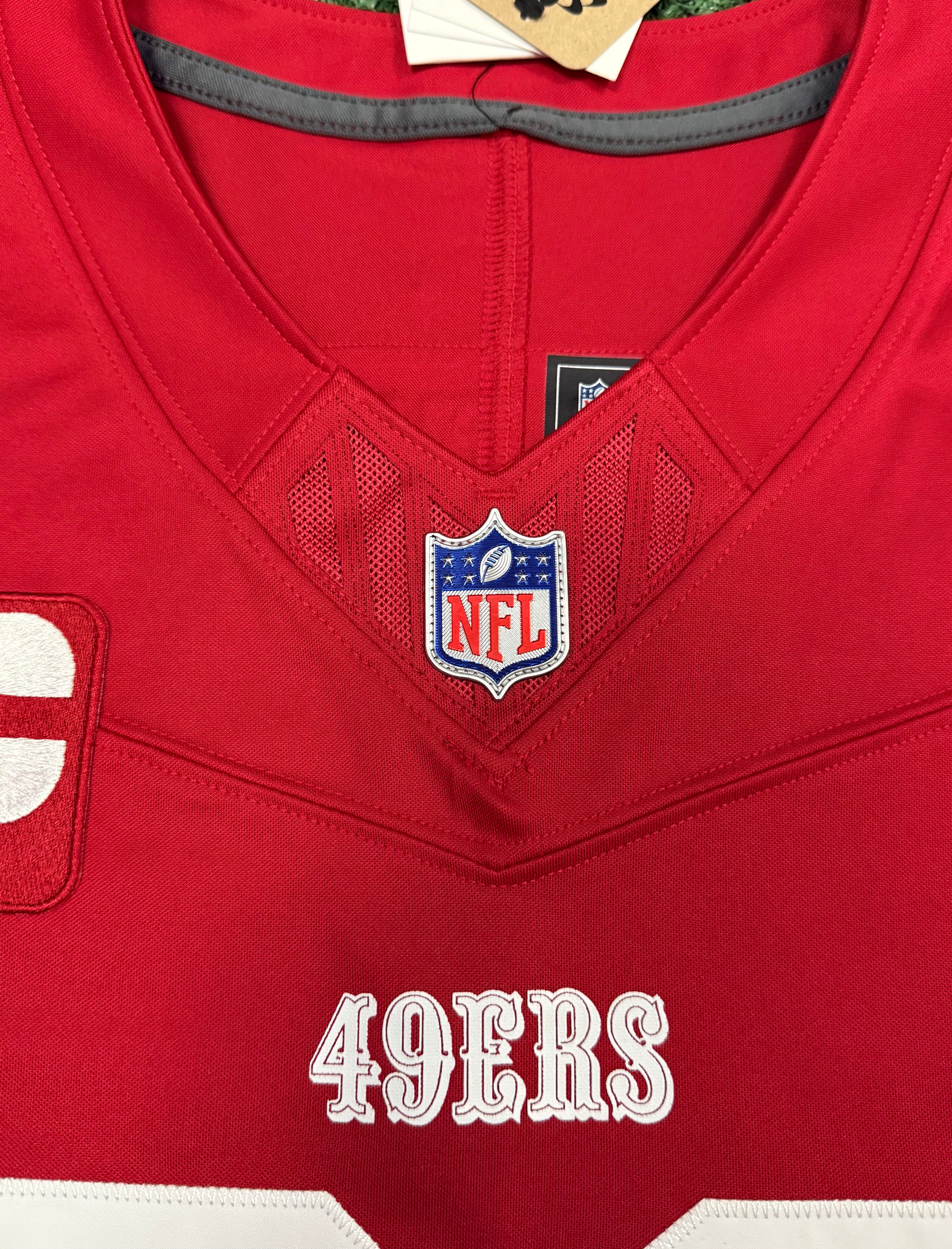 Christian McCaffrey San Francisco 49ers Jersey #23 Nike Vapor Fuse Limited Stitched Red Size (Large) NFL