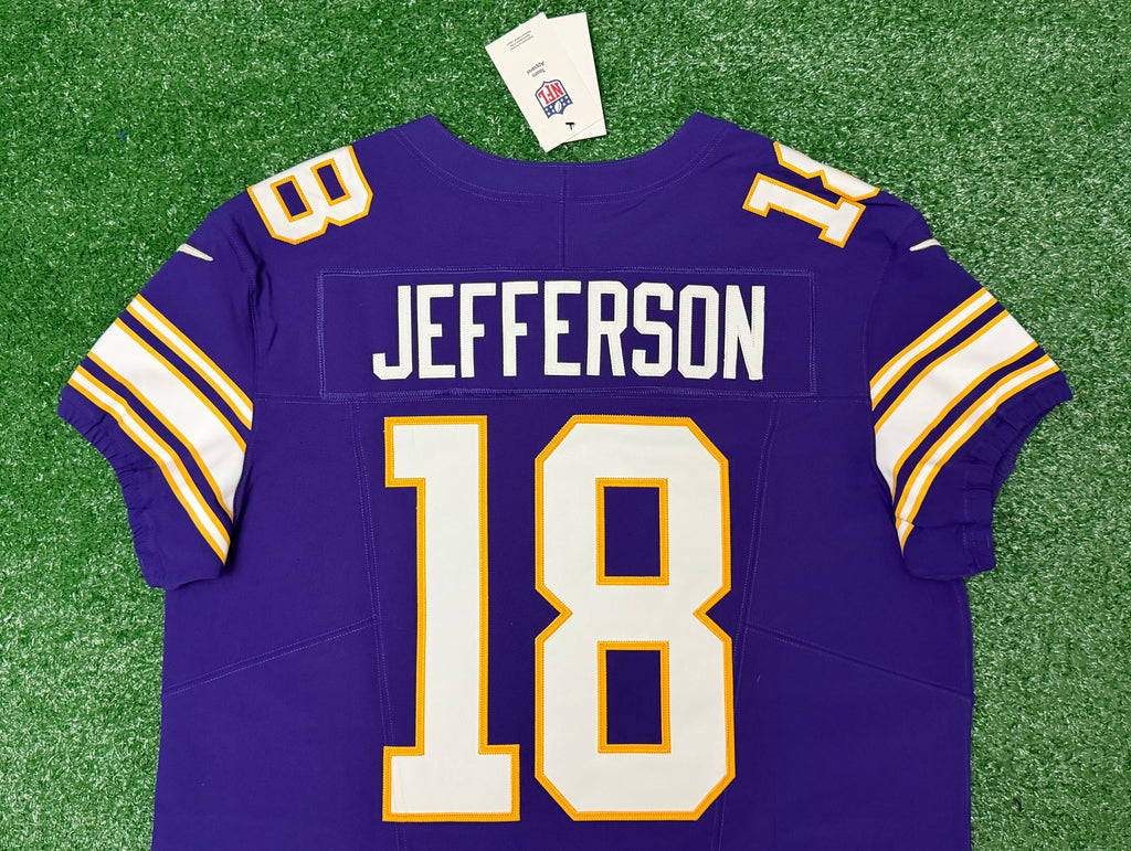 Justin Jefferson Minnesota Vikings Jersey #18 Nike Vapor FUSE Elite Purple Size 48 (XL) NFL