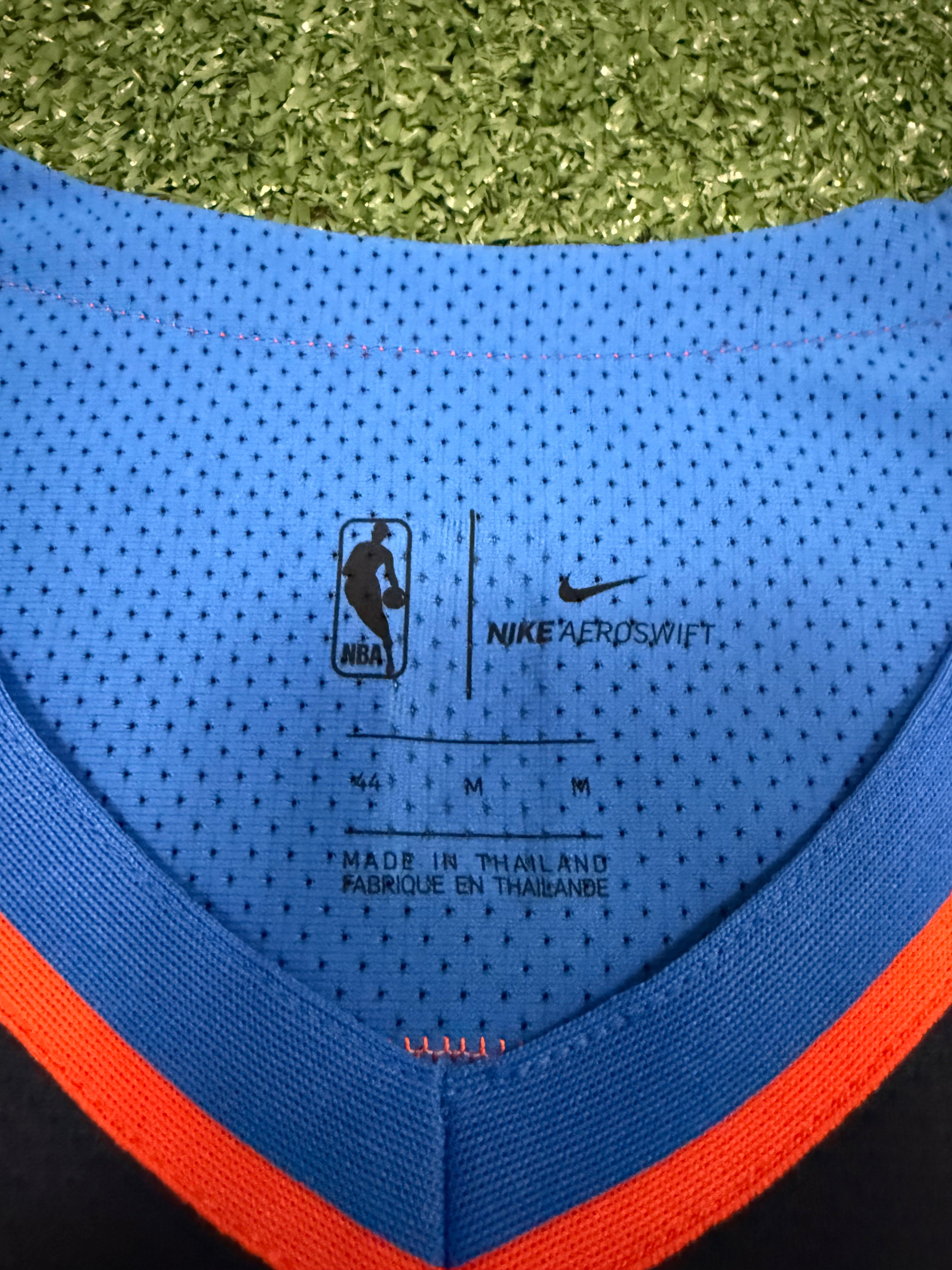 Russell Westbrook Oklahoma City Thunder Jersey #0 Nike Aeroswift Authentic Blue Size 44 (M) NBA