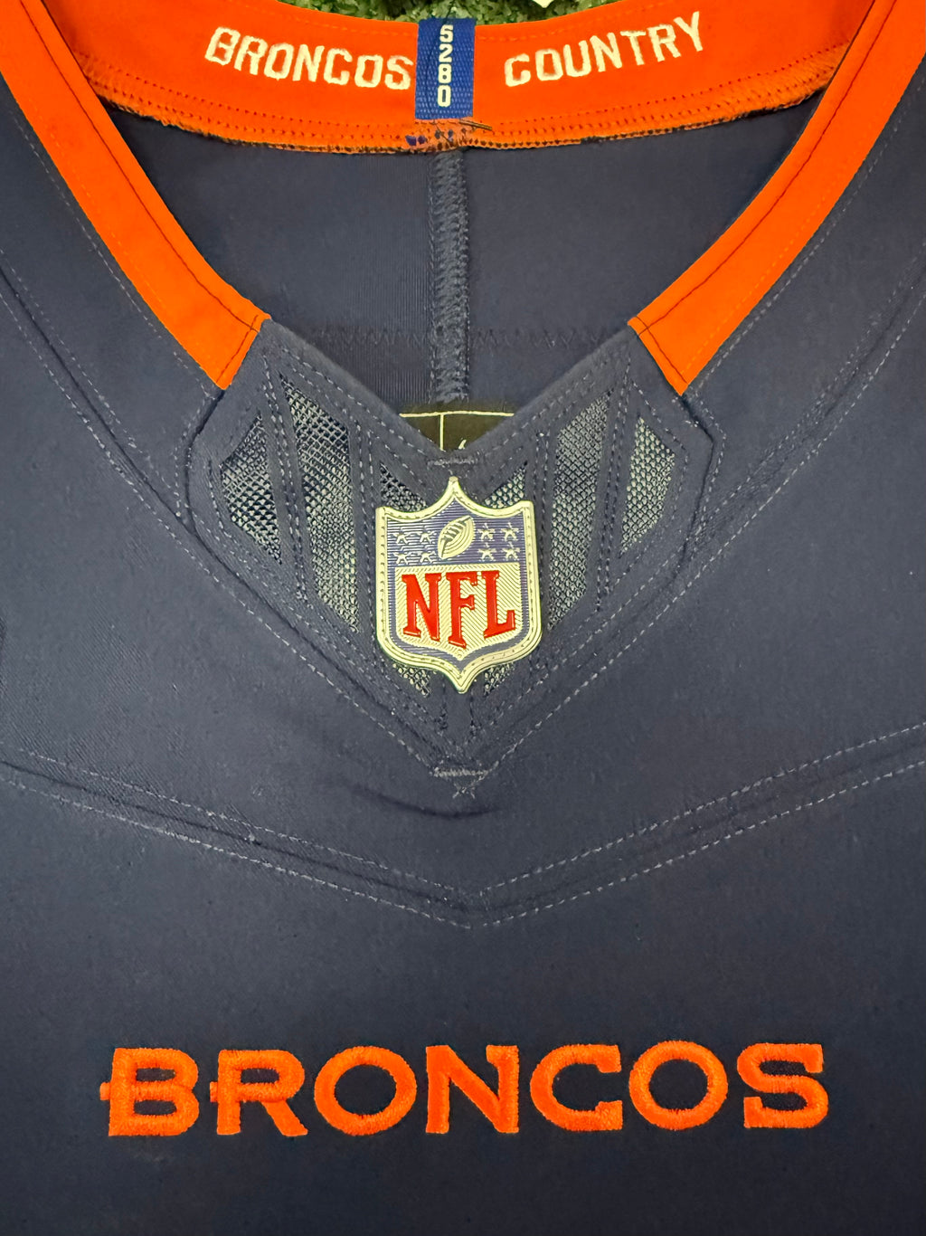 Bo Nix Denver Broncos Jersey #10 Nike Vapor Fuse Elite Navy Size 48 (XL) NFL