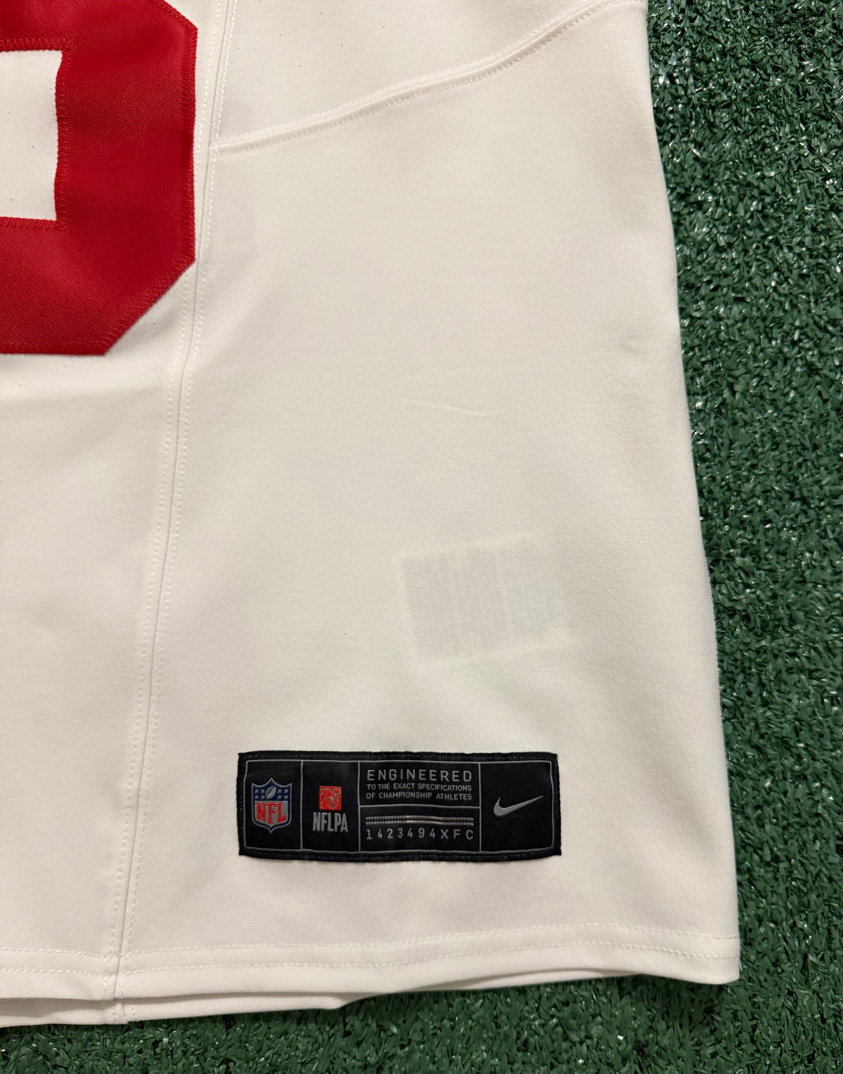 Brock Purdy San Francisco 49ers Jersey #13 Nike Vapor FUSE Elite White Size 44 (Large) NFL
